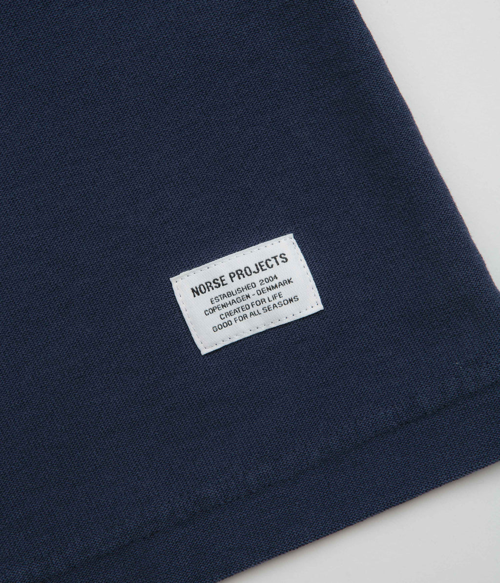 Norse Projects Elmelunde Organic Cotton T-Shirt - Workwear Blue
