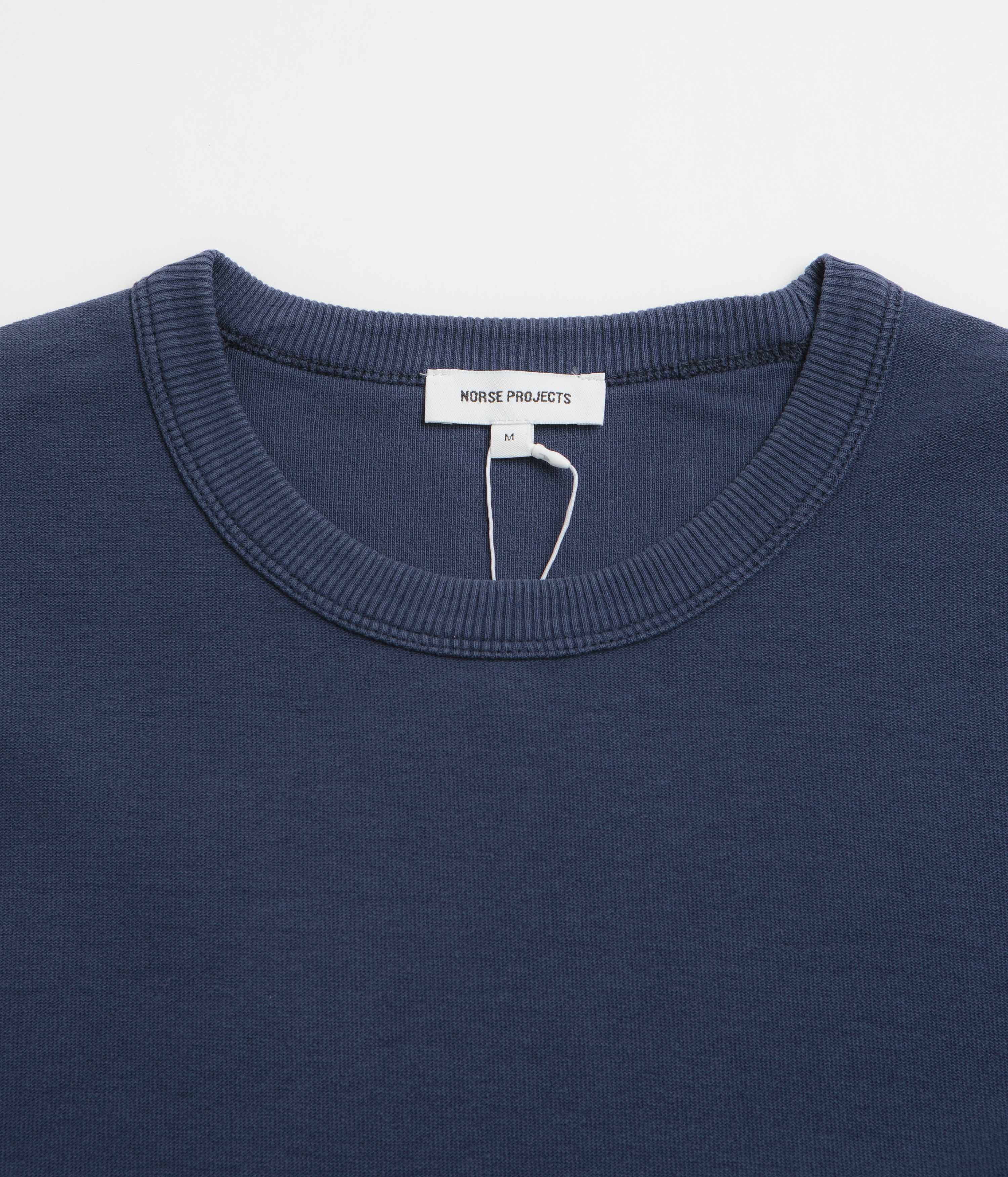 Norse Projects Elmelunde Organic Cotton T-Shirt - Workwear Blue