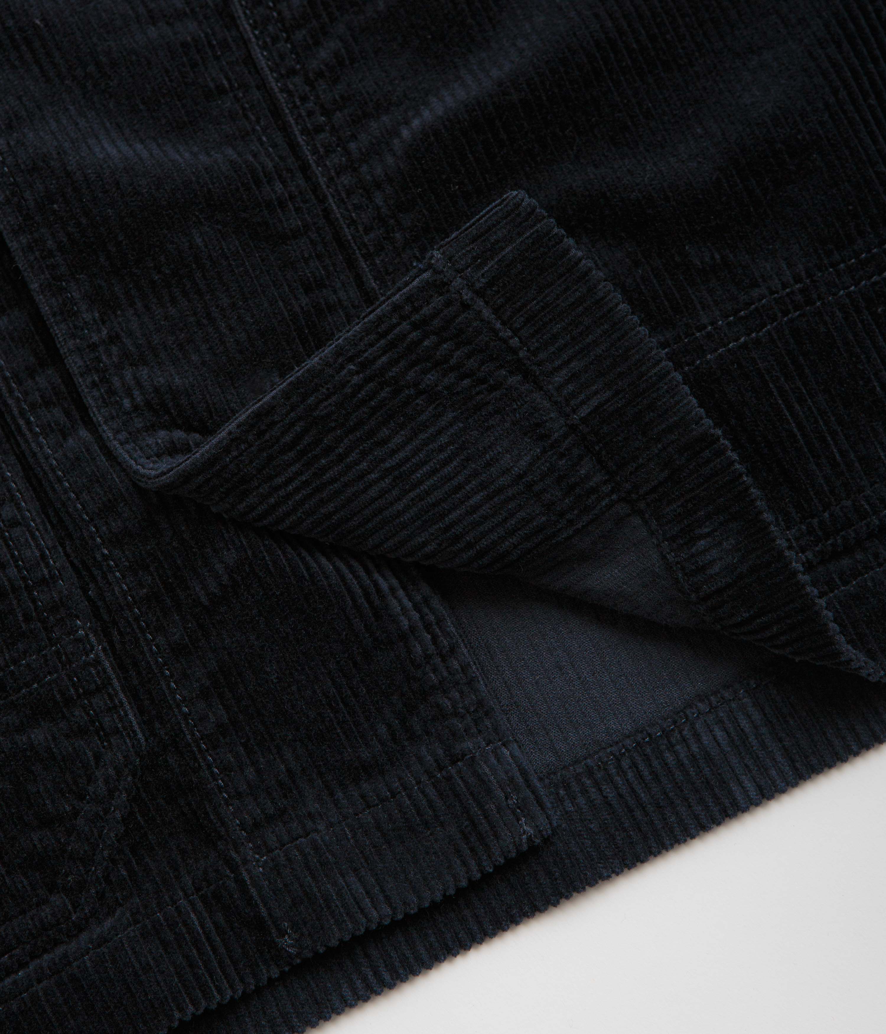 Norse Projects Folke Wide Corduroy Chore Jacket - Dark Navy