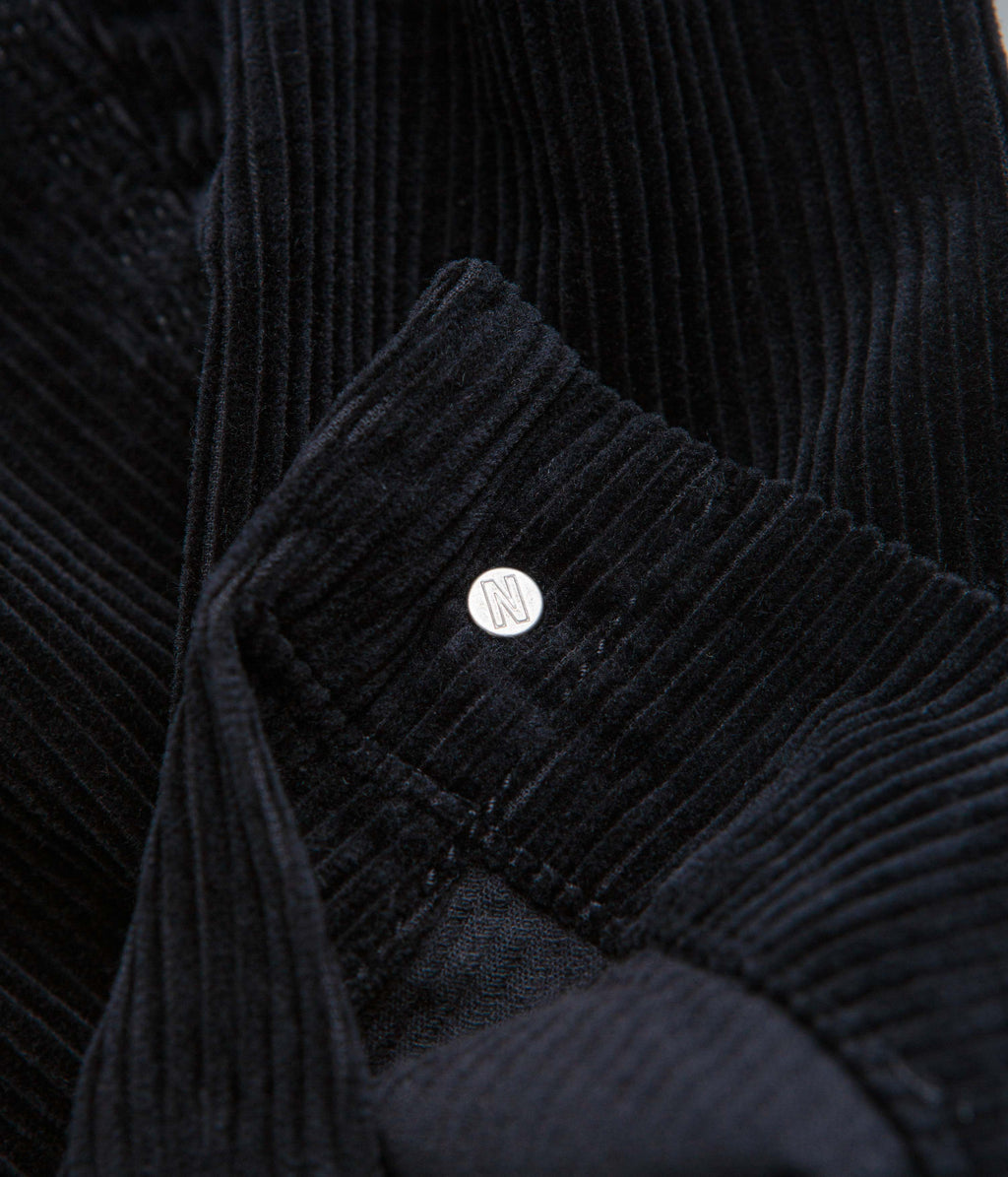 Norse Projects Folke Wide Corduroy Chore Jacket - Dark Navy
