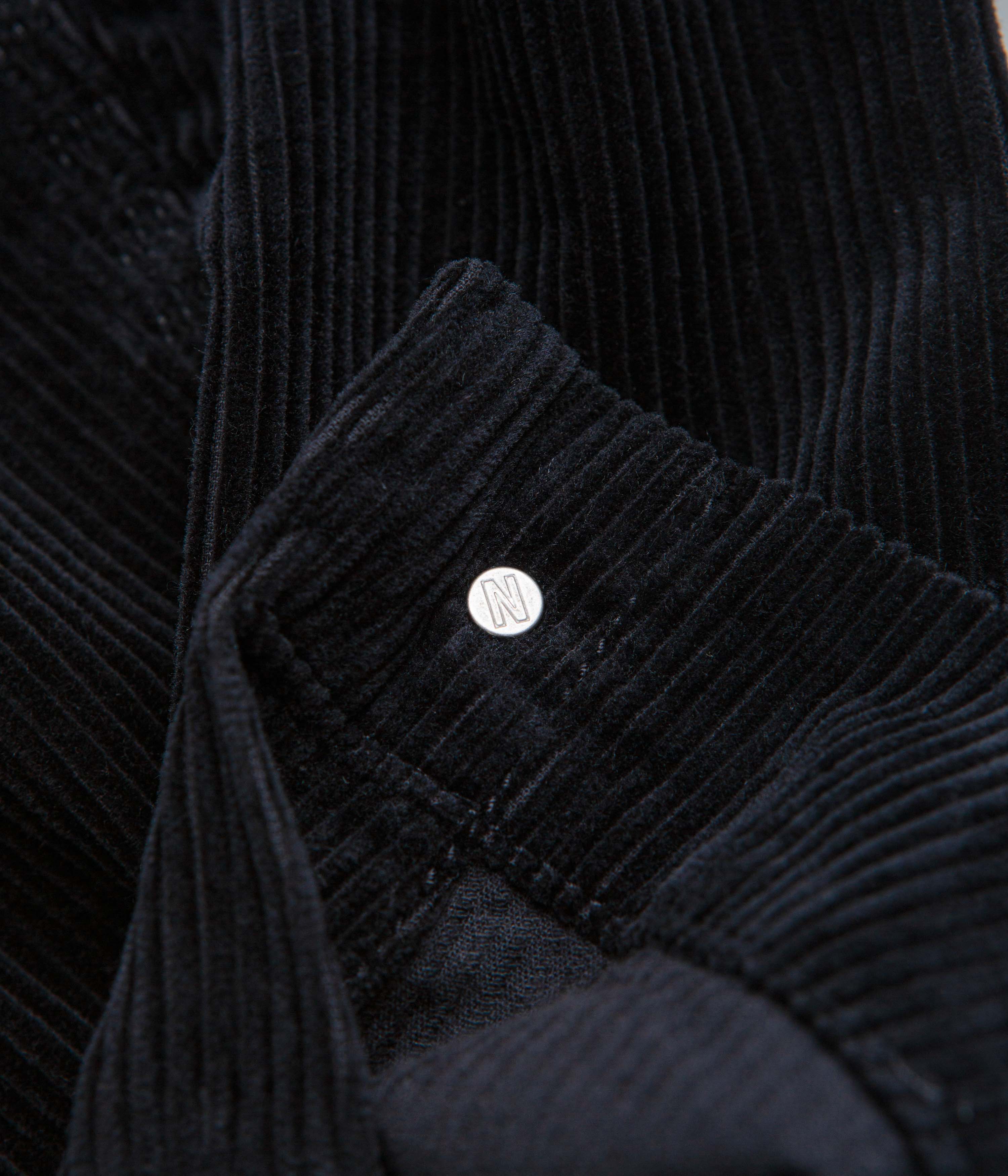 Norse Projects Folke Wide Corduroy Chore Jacket - Dark Navy