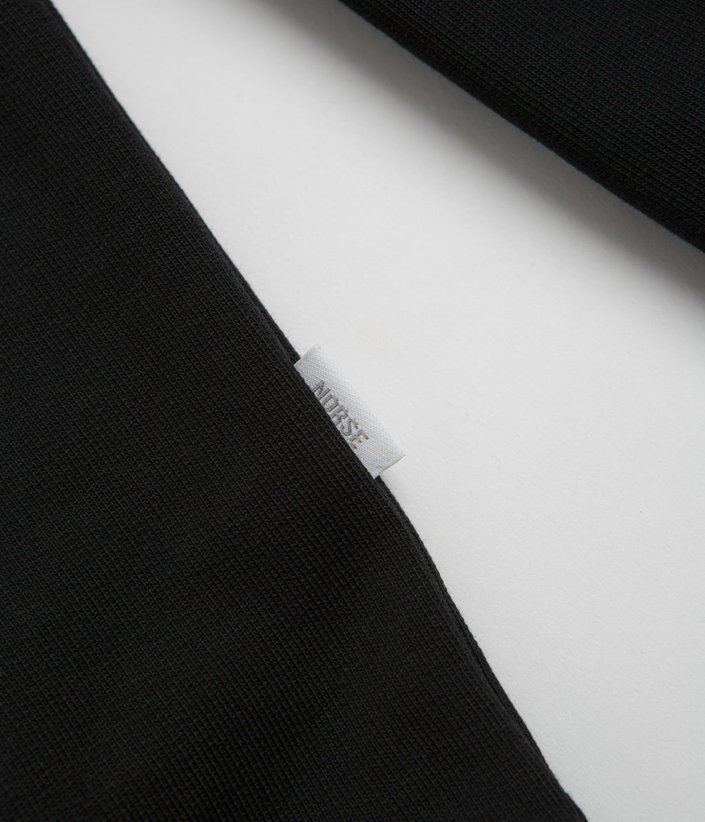 Norse Projects Standard Half Zip Sweatshirt - Black