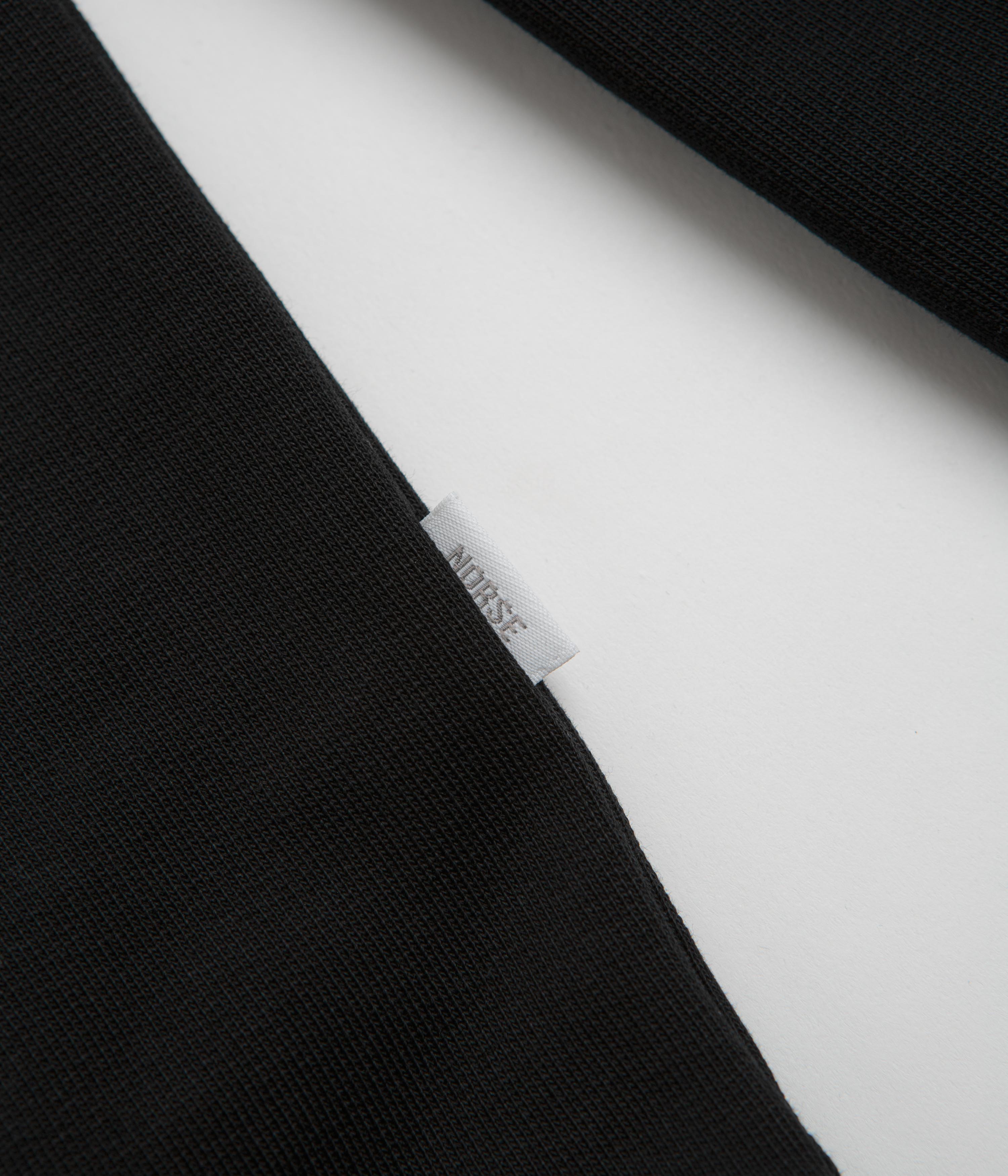 Norse Projects Standard Half Zip Sweatshirt - Black