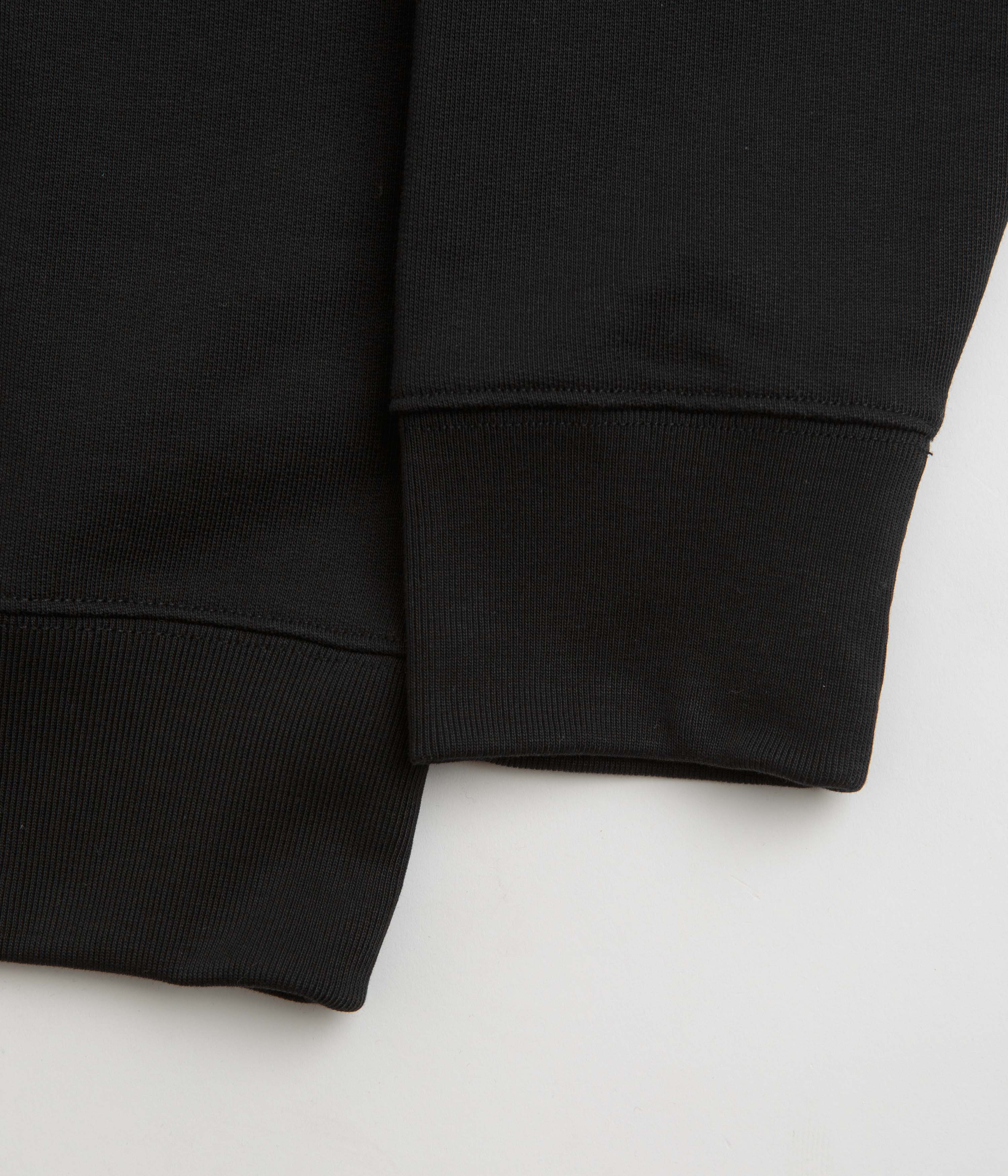 Norse Projects Standard Half Zip Sweatshirt - Black