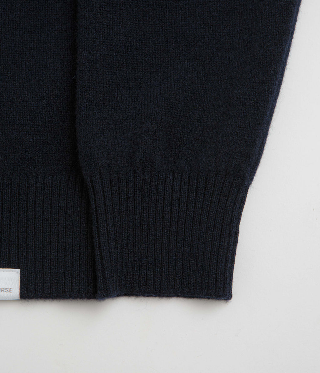 Norse Projects Standard Merino Cardigan - Dark Navy
