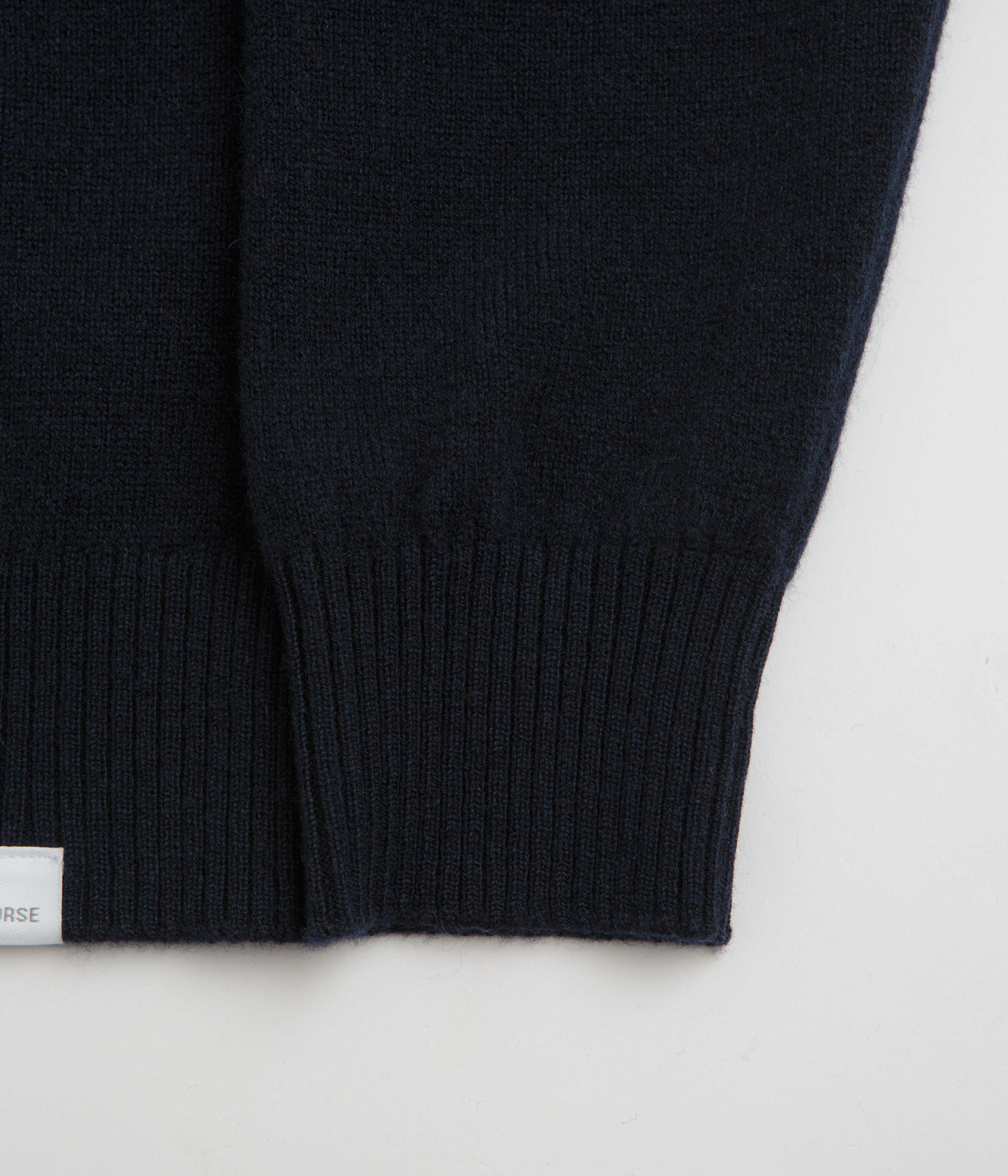 Norse Projects Standard Merino Cardigan - Dark Navy