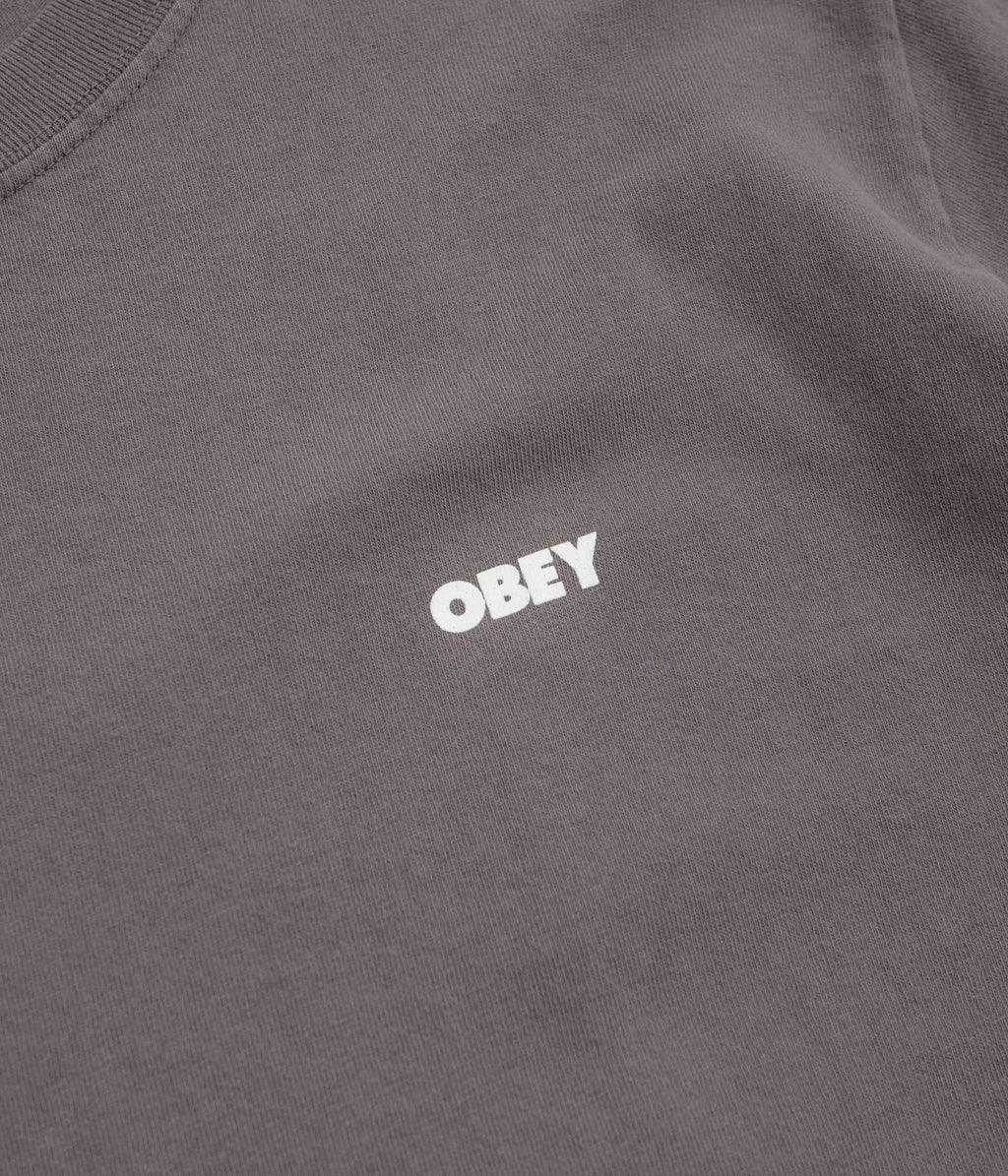 Obey Bold Icon Face T-Shirt - Pigment Dusty Black