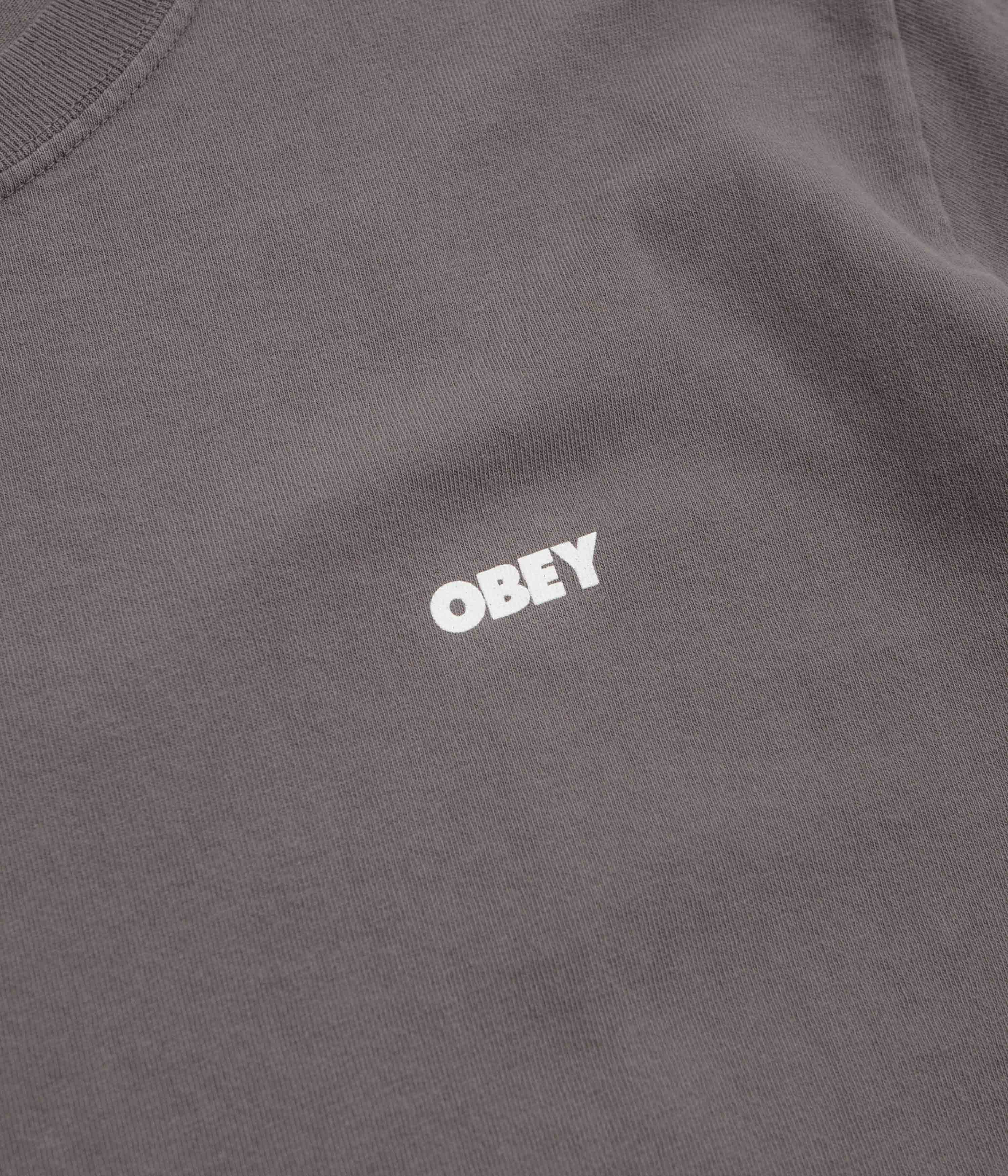 Obey Bold Icon Face T-Shirt - Pigment Dusty Black