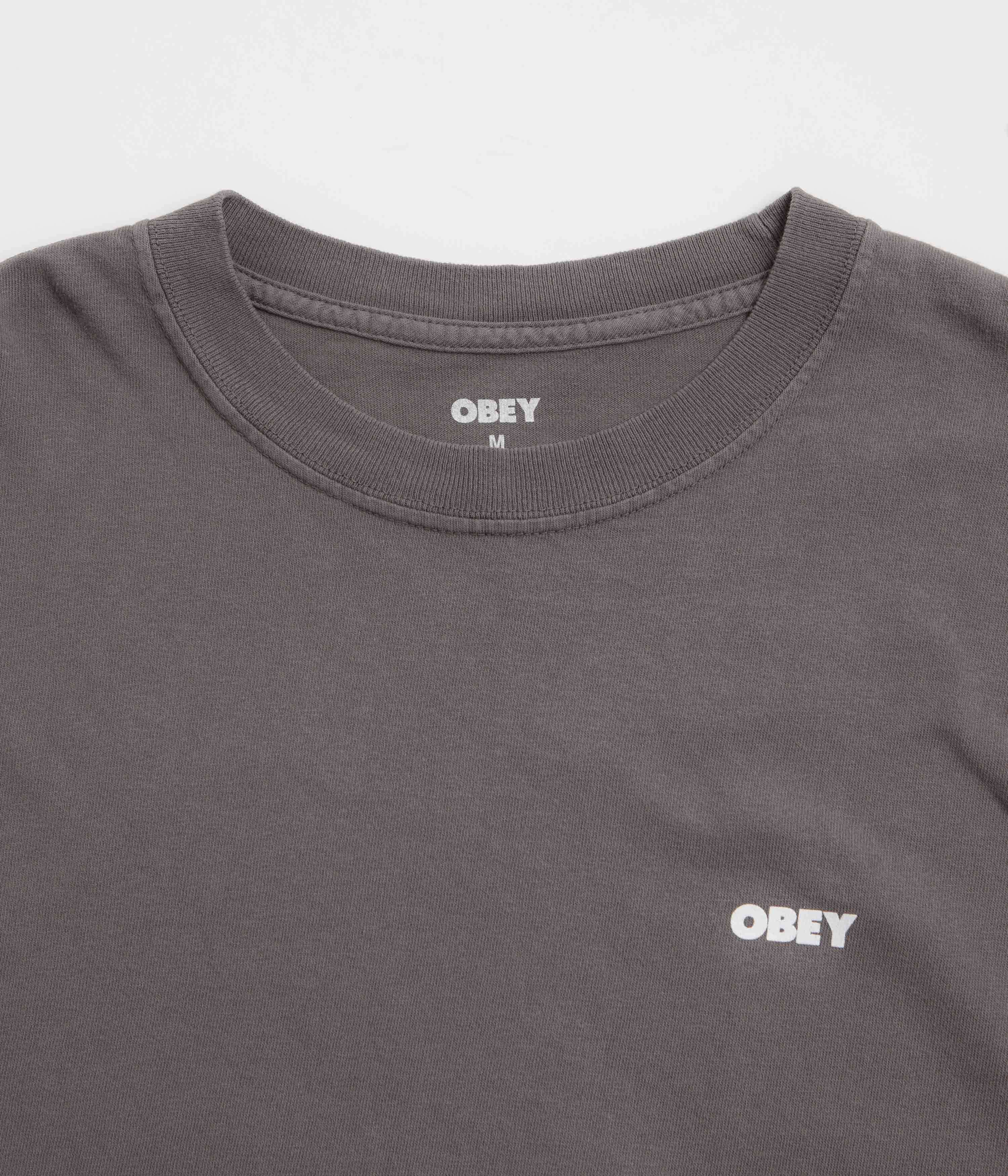 Obey Bold Icon Face T-Shirt - Pigment Dusty Black