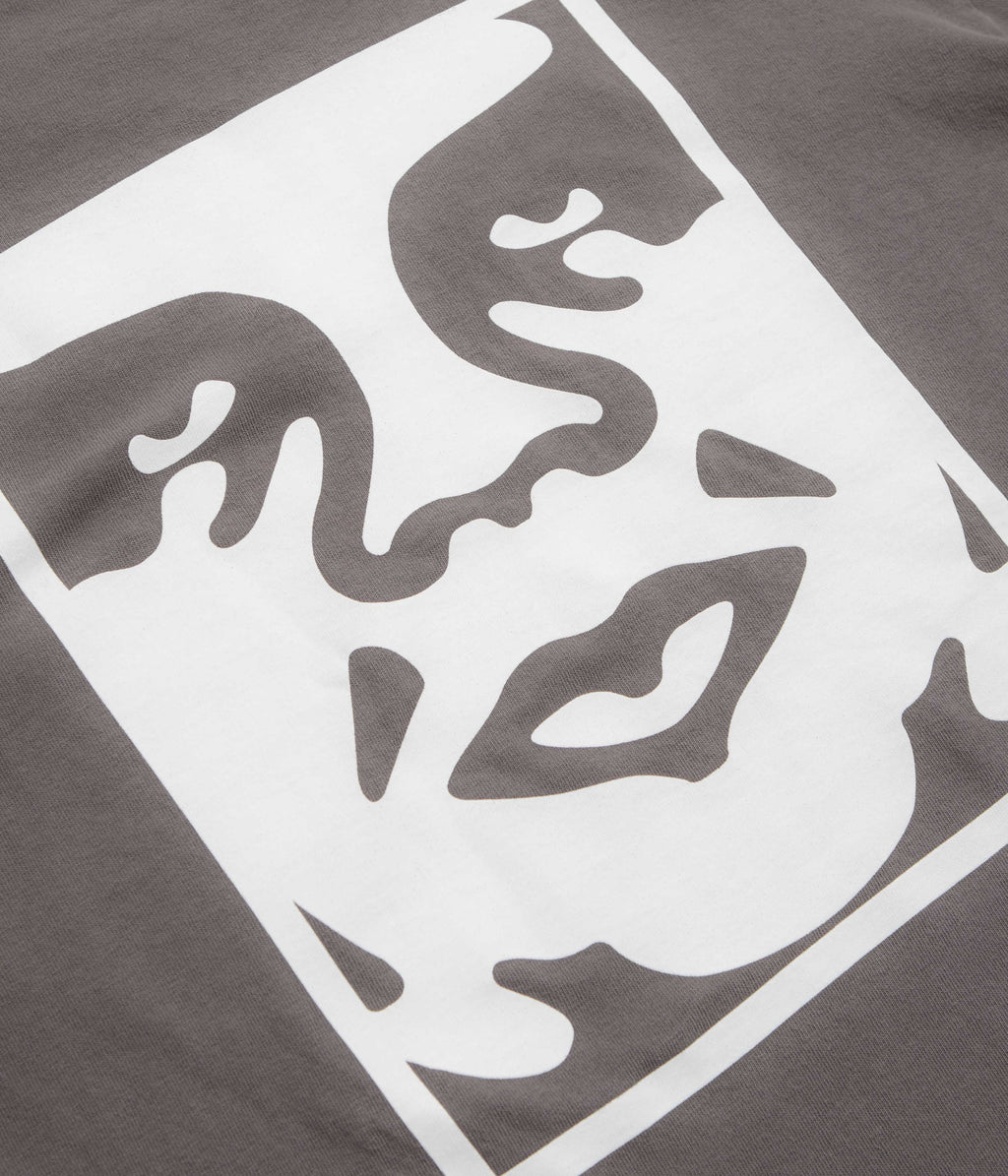 Obey Bold Icon Face T-Shirt - Pigment Dusty Black
