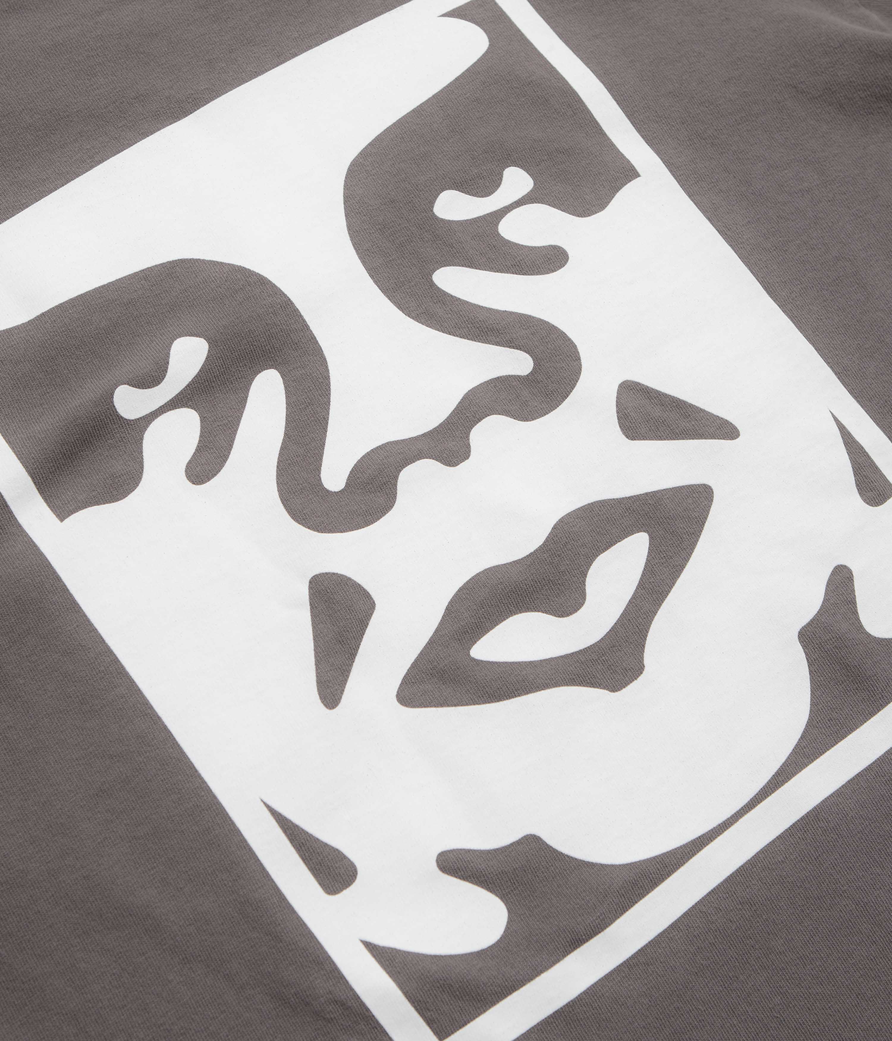 Obey Bold Icon Face T-Shirt - Pigment Dusty Black