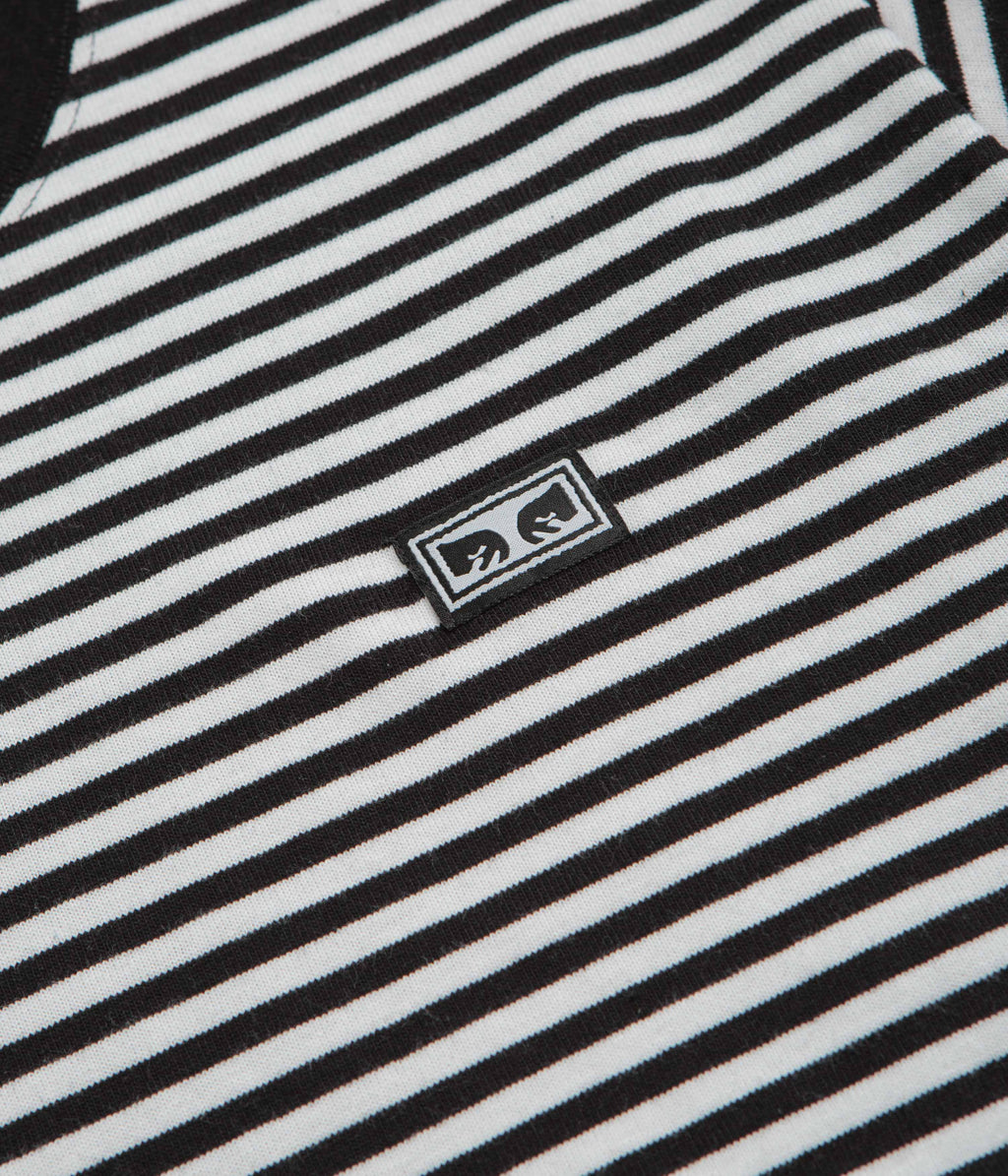 Obey Established Works Eyes Stripe T-Shirt - Black
