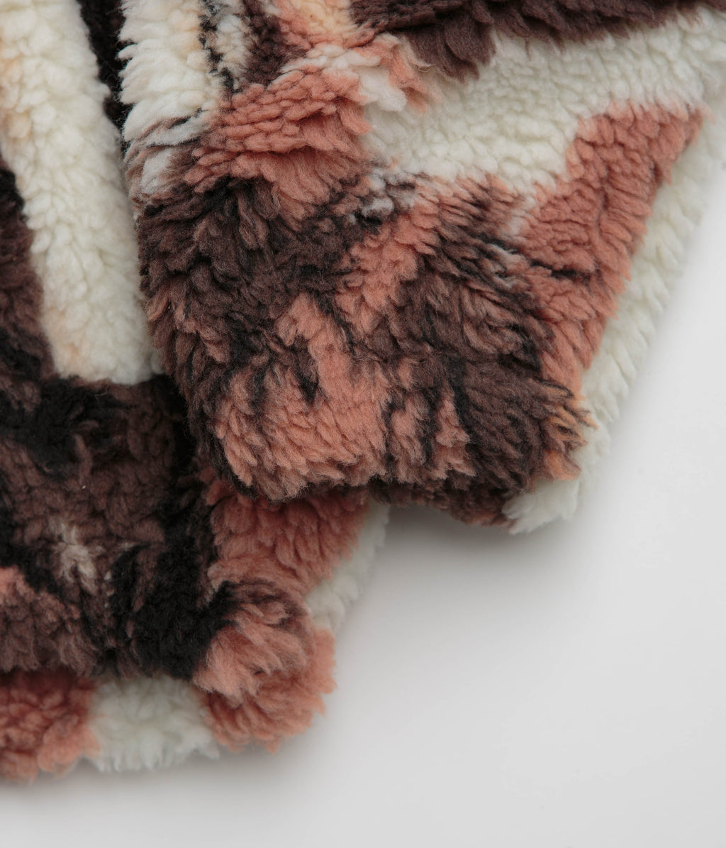 Obey Horses Sherpa Jacket - Brown Multi