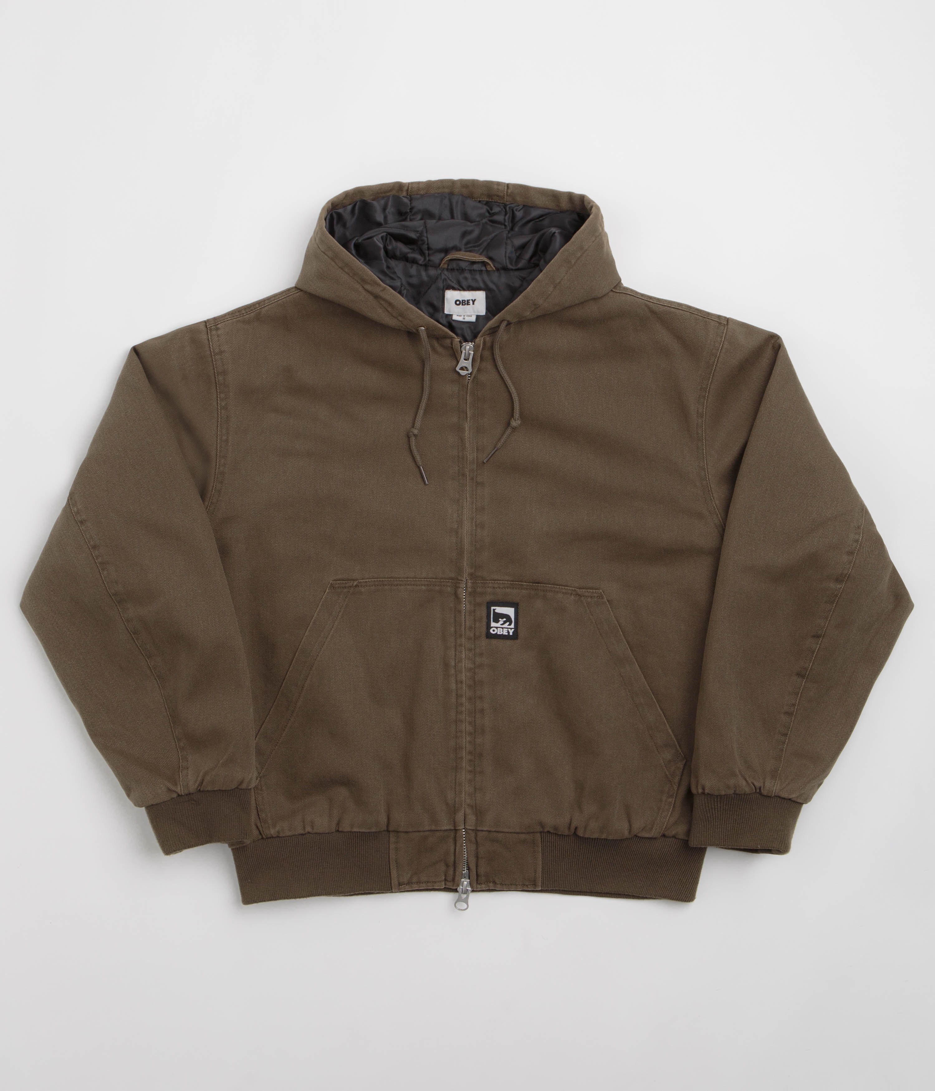 Obey Randy Zip Up Hoodie - Wren Faded Wash