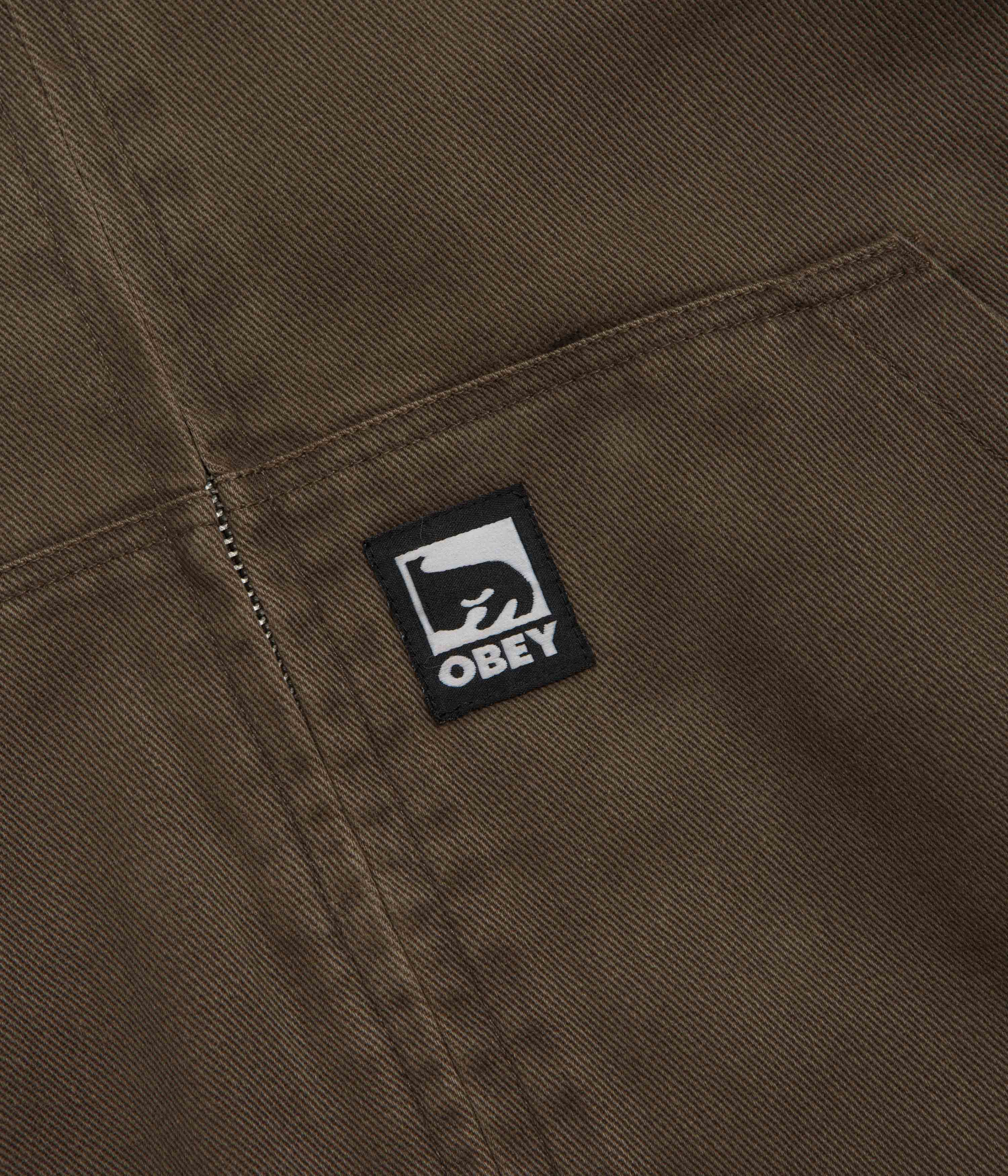Obey Randy Zip Up Hoodie - Wren Faded Wash