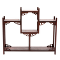 Ornate Rosewood Shelves - Symmetrical