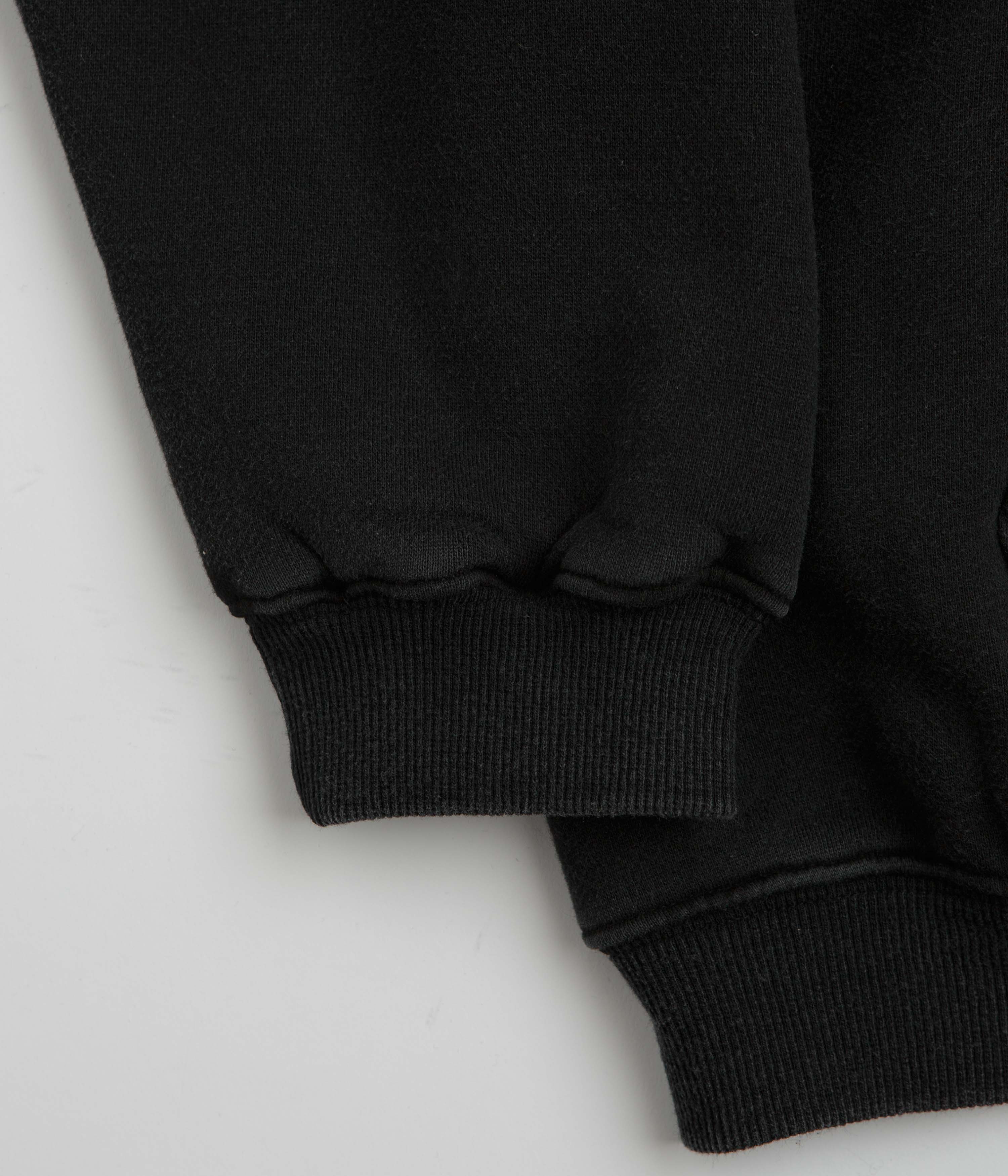 Pass Port Solid Workers Full Zip Hoodie - Black