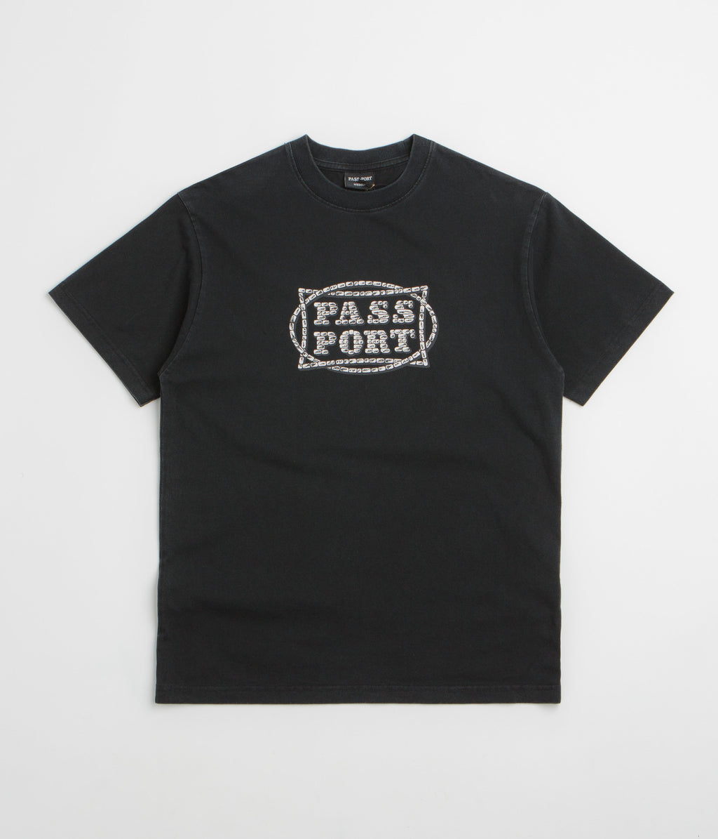 Pass Port Stone Circle T-Shirt - Washed Black