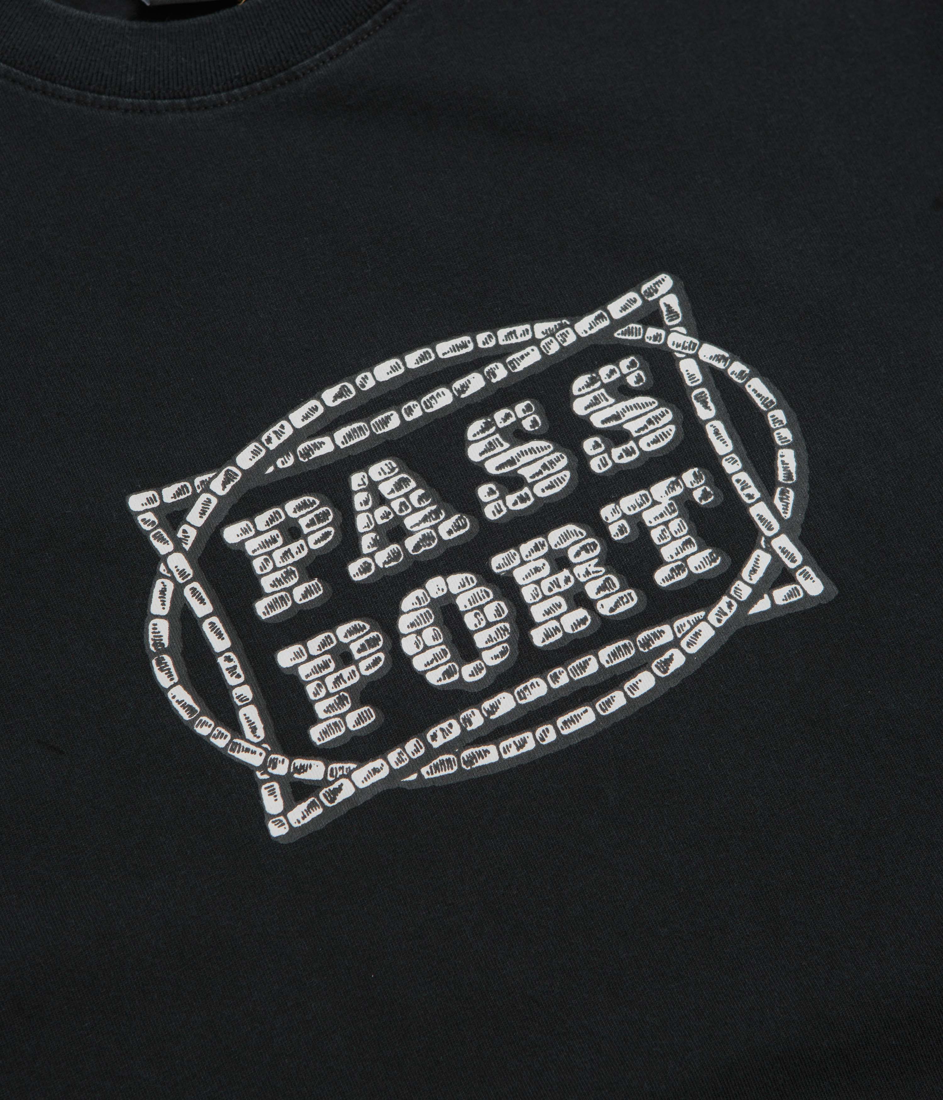 Pass Port Stone Circle T-Shirt - Washed Black