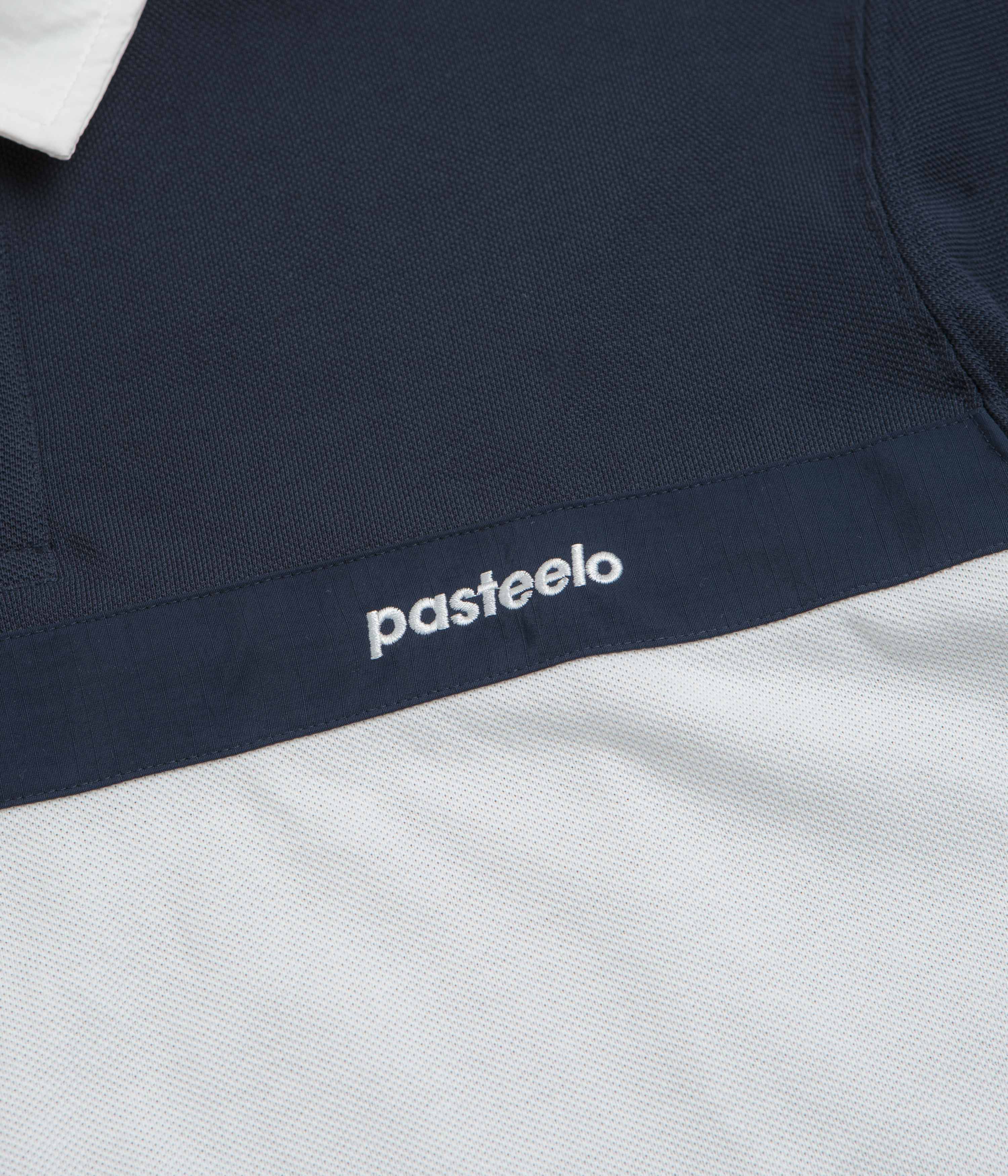 Pasteelo Stripe Polo Shirt - Navy / White