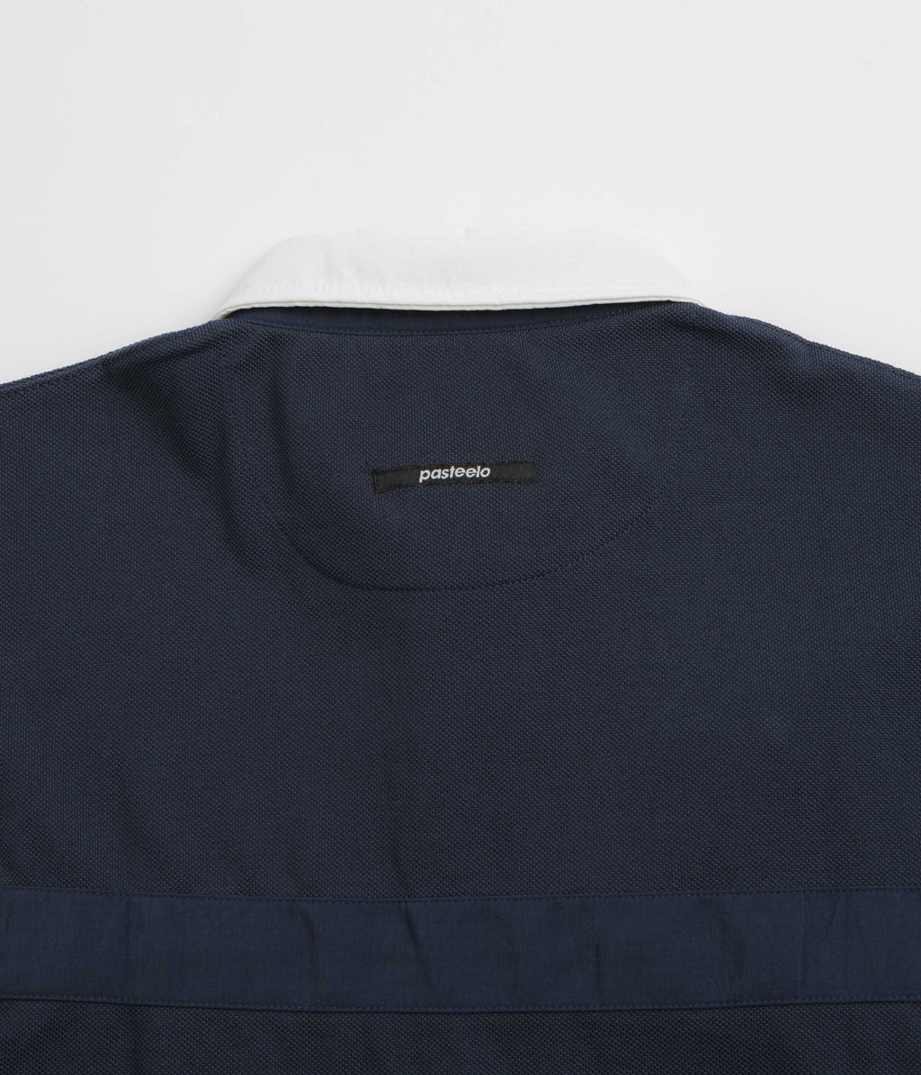 Pasteelo Stripe Polo Shirt - Navy / White