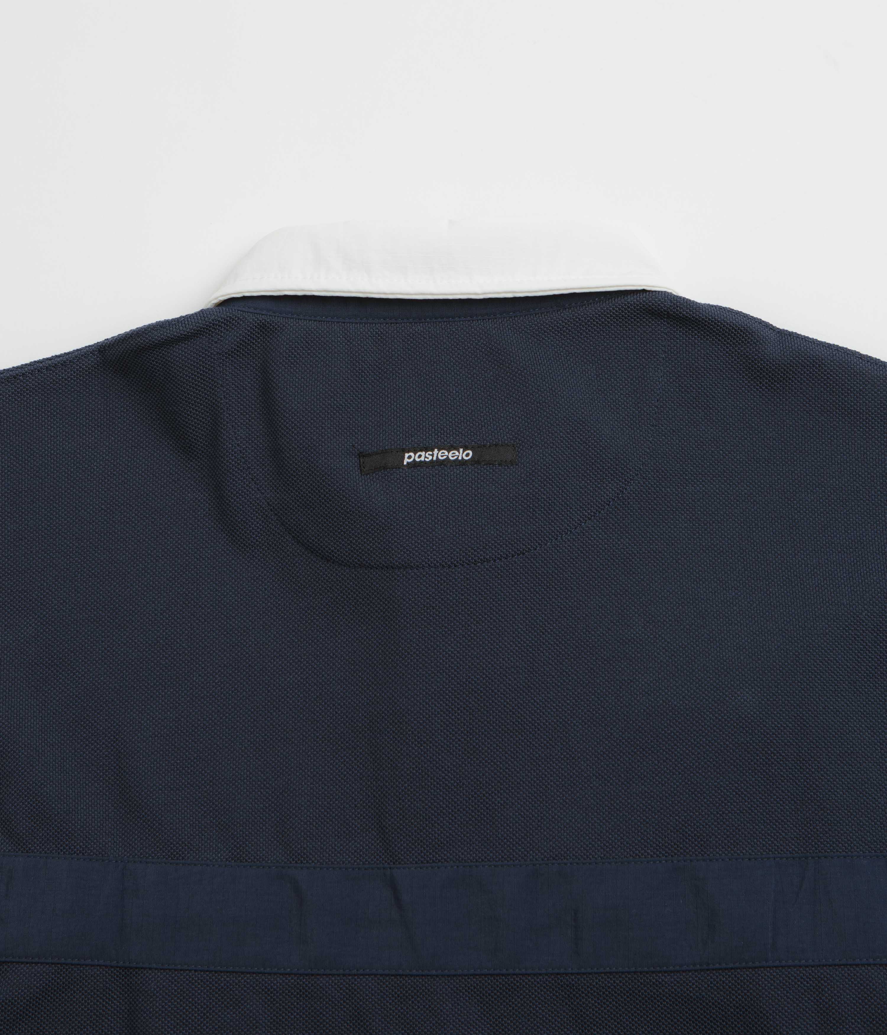 Pasteelo Stripe Polo Shirt - Navy / White