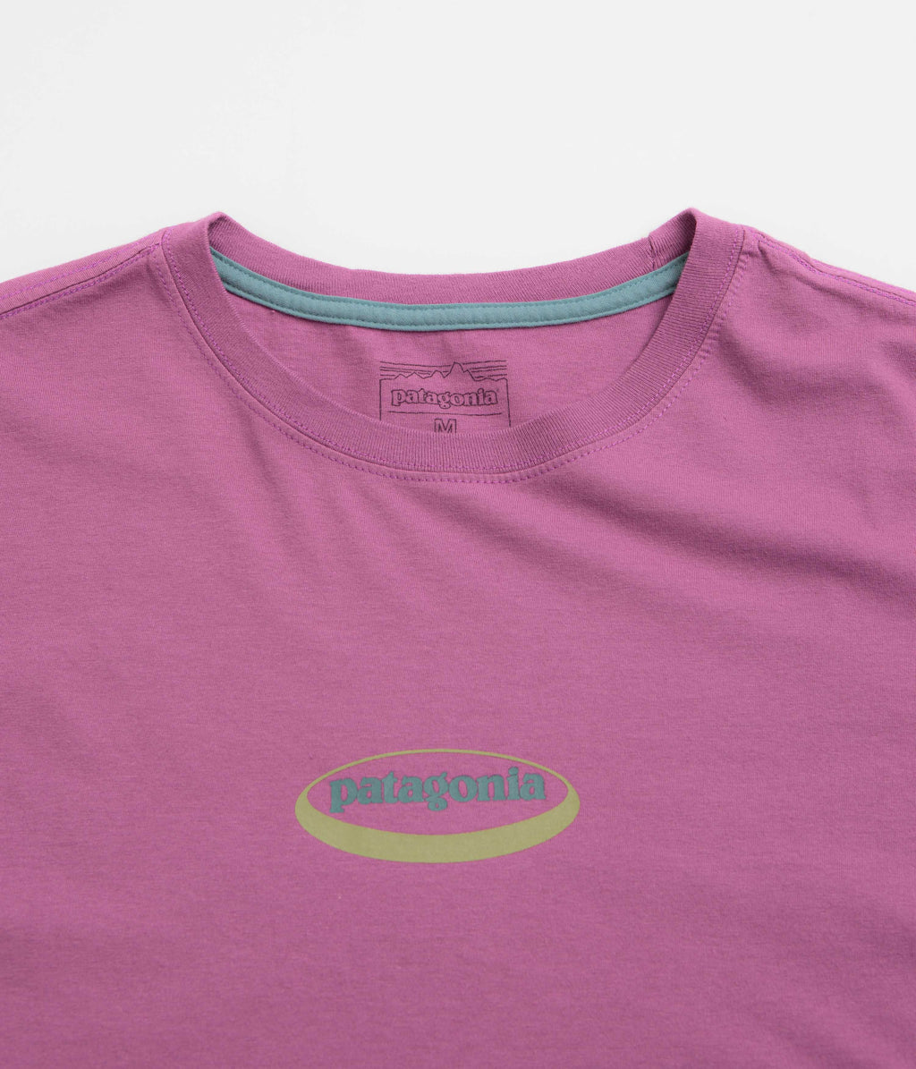 Patagonia 95 Oval Logo T-Shirt - Faded Magenta