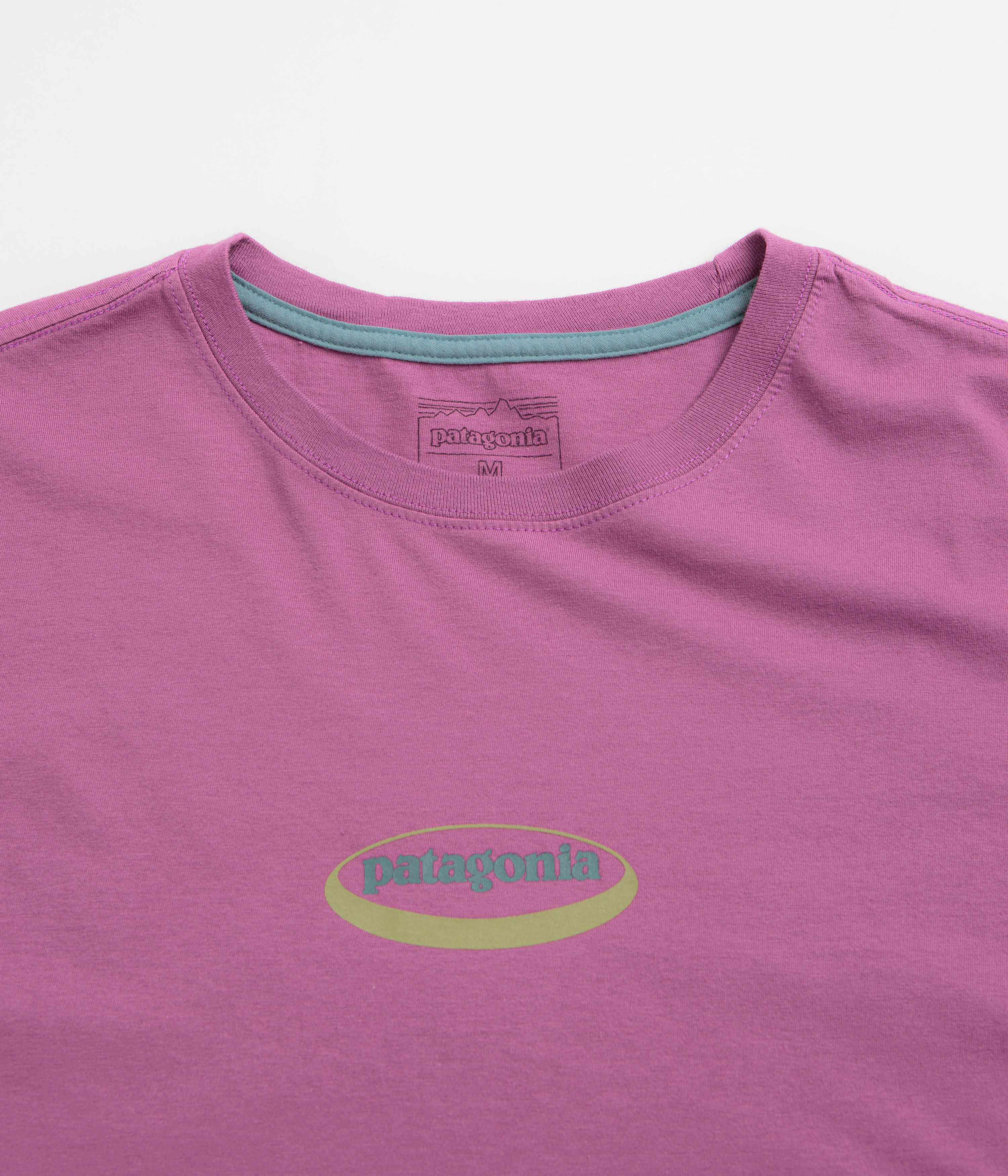 Patagonia 95 Oval Logo T-Shirt - Faded Magenta