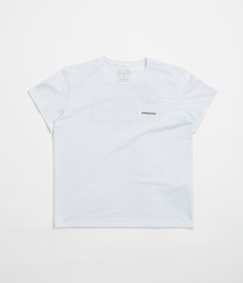 Patagonia Womens P-6 Logo Responsibili-Tee T-Shirt - White
