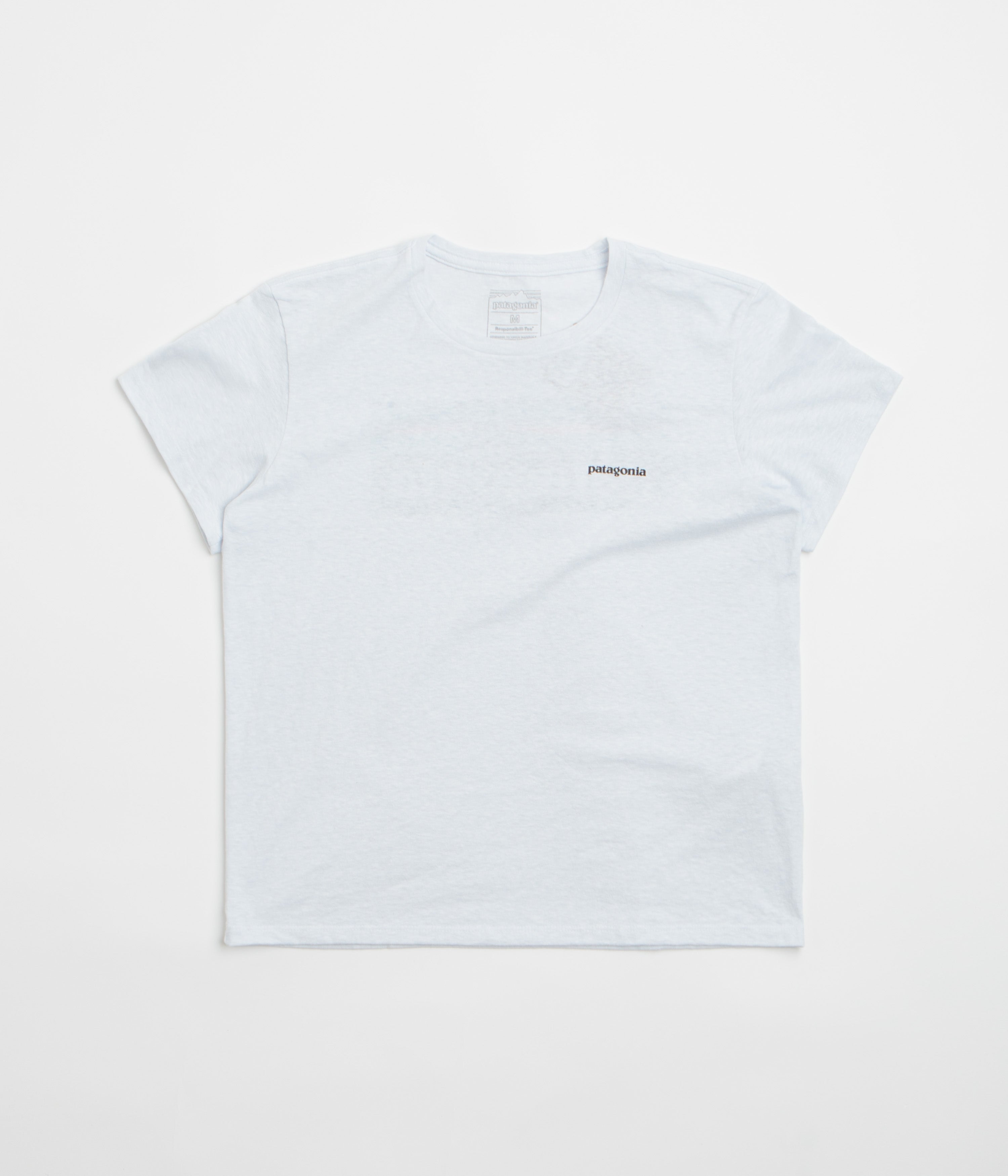 Patagonia Womens P-6 Logo Responsibili-Tee T-Shirt - White