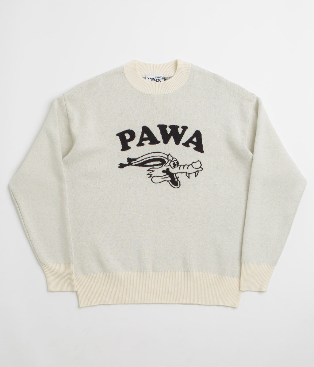 Pawa Speed Sports Doggo Knit Sweatshirt - Cream