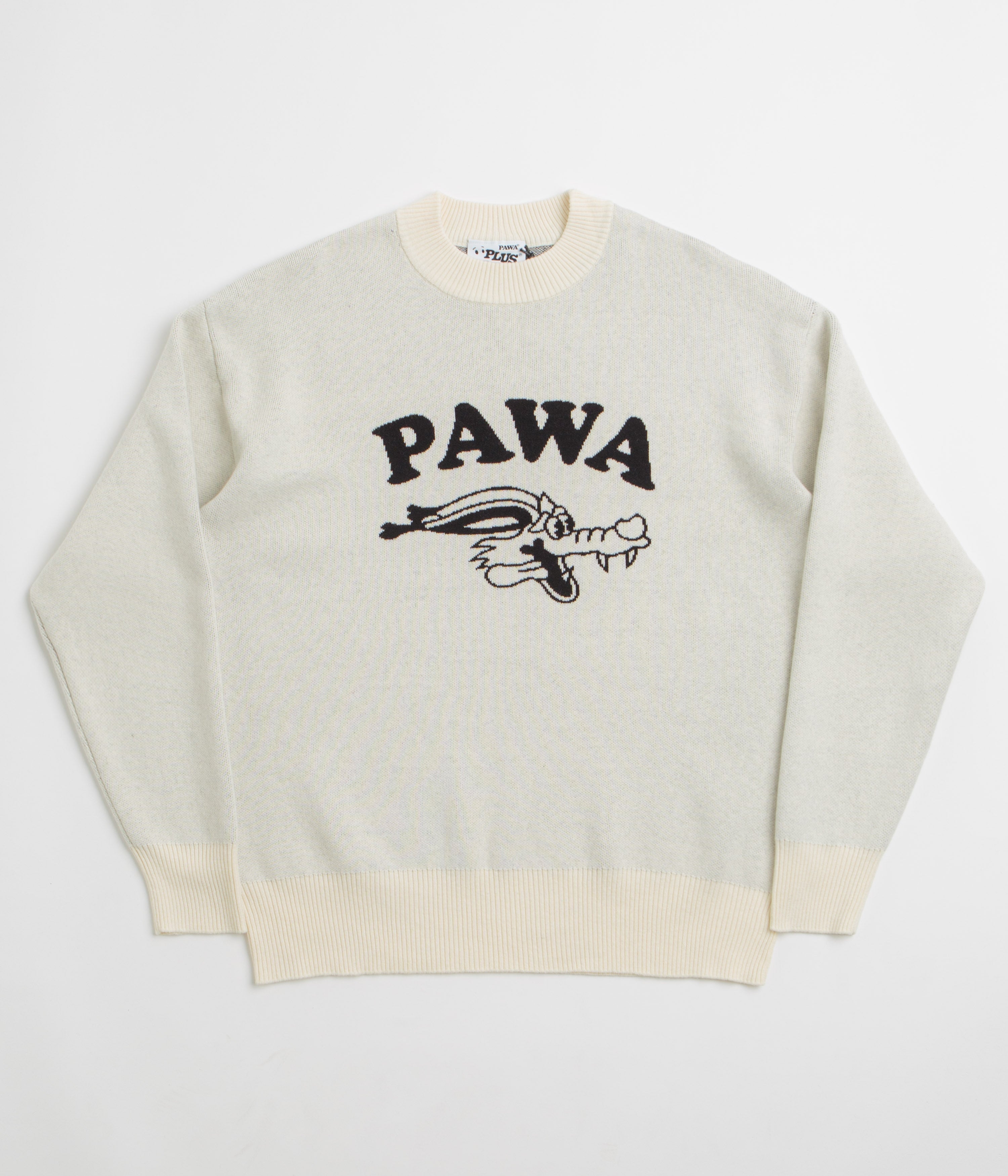 Pawa Speed Sports Doggo Knit Sweatshirt - Cream