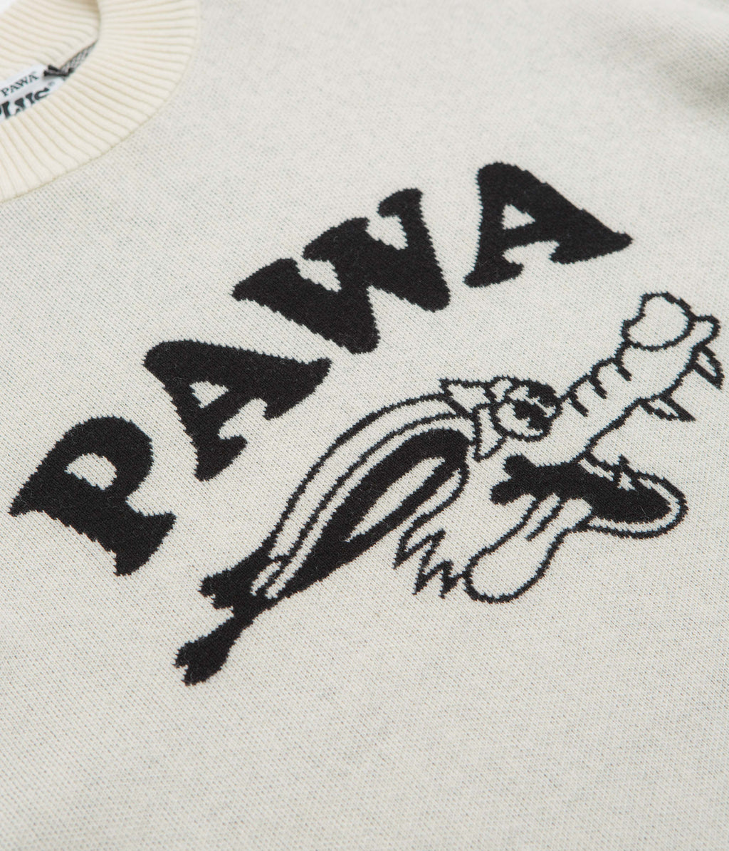 Pawa Speed Sports Doggo Knit Sweatshirt - Cream