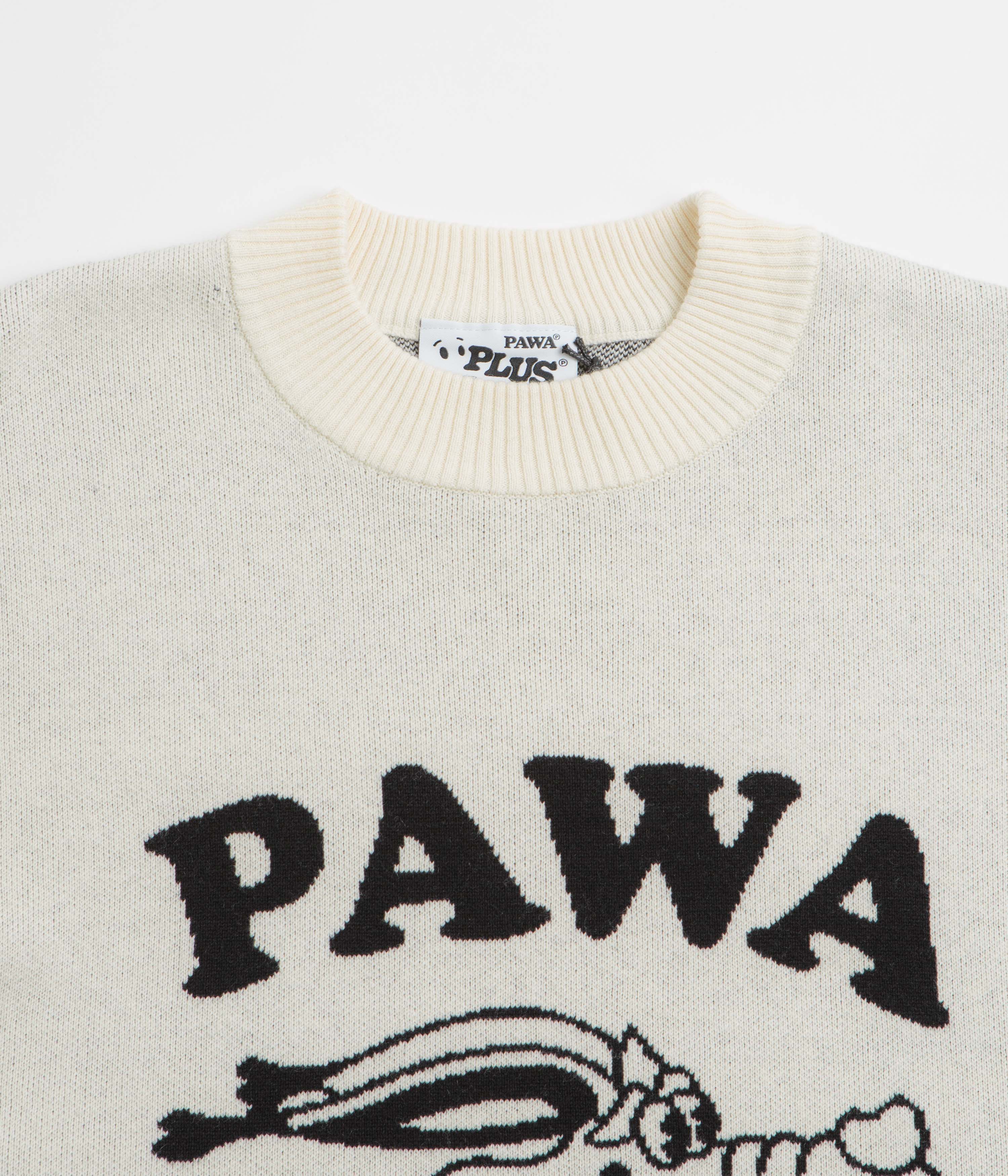 Pawa Speed Sports Doggo Knit Sweatshirt - Cream