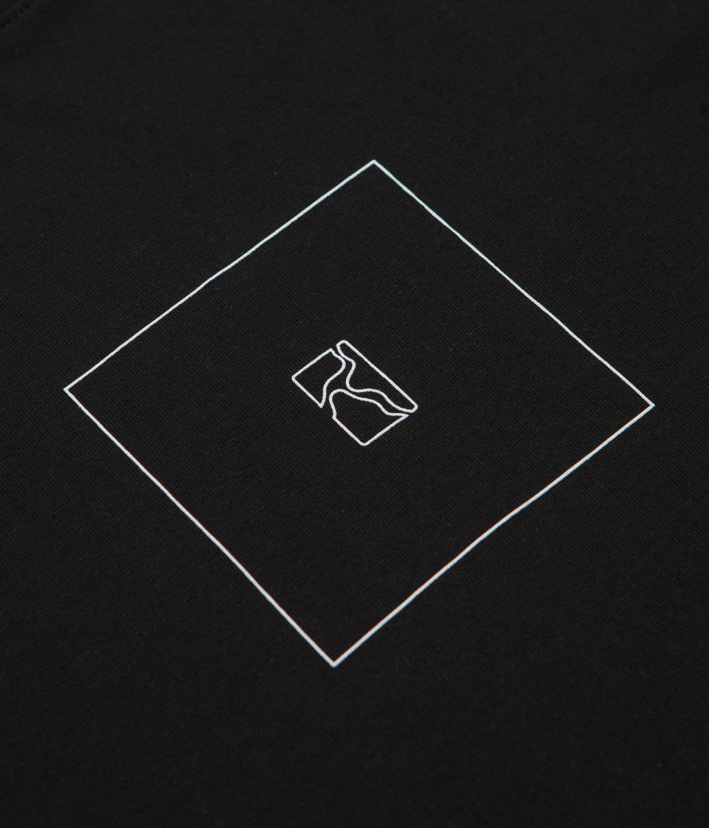 Poetic Collective Box Outline T-Shirt - Black