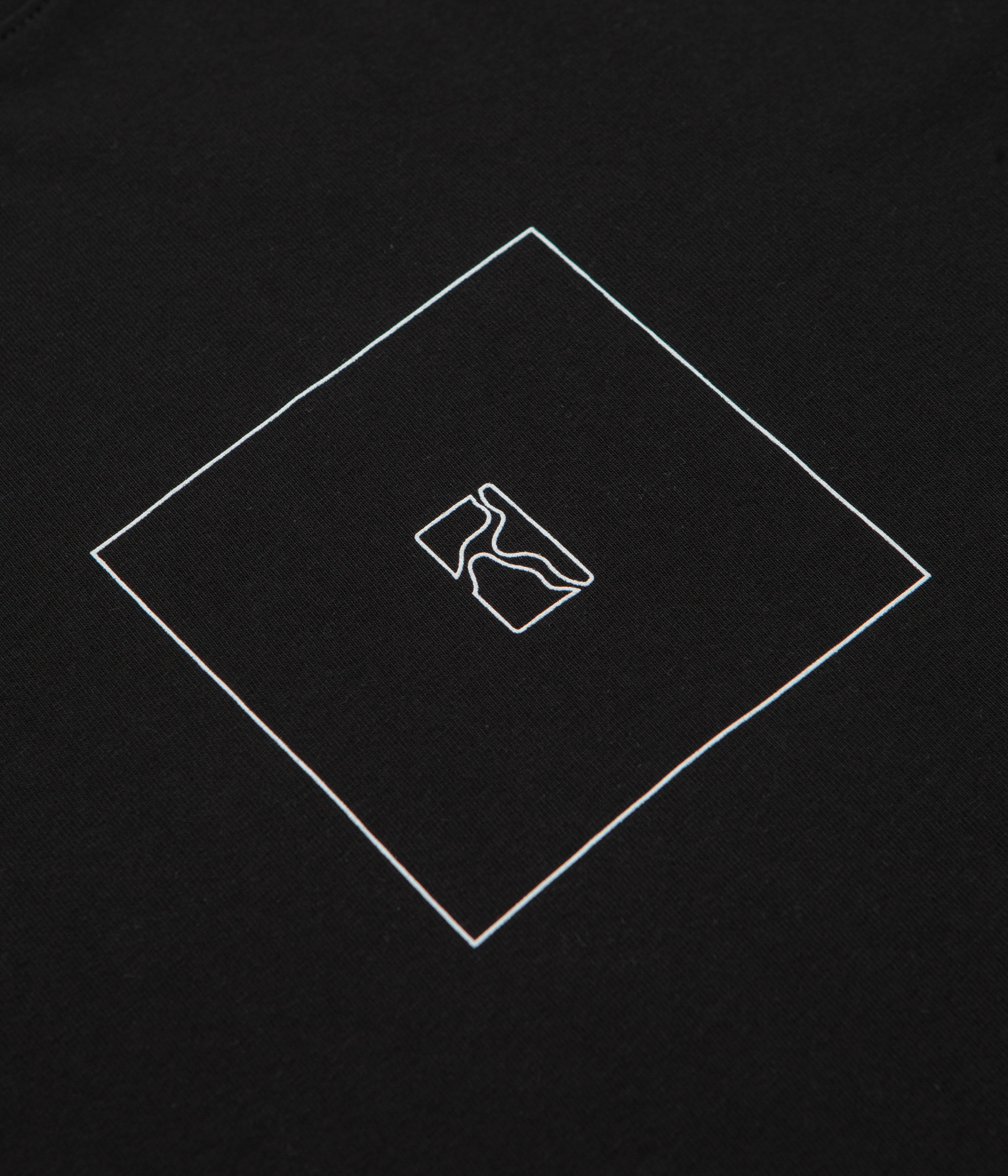 Poetic Collective Box Outline T-Shirt - Black