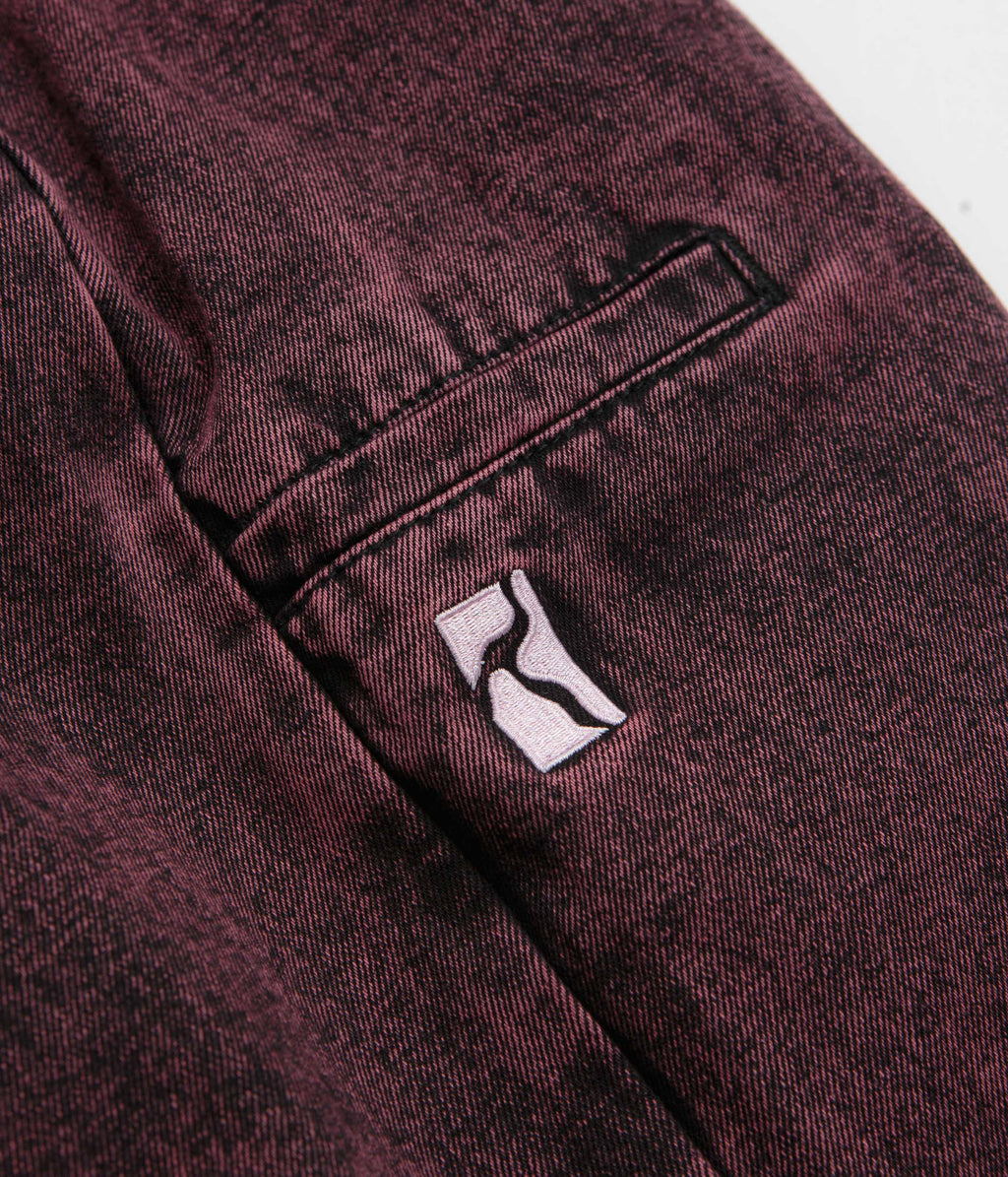 Poetic Collective Denim Balloon Pants - Red Acid Wash