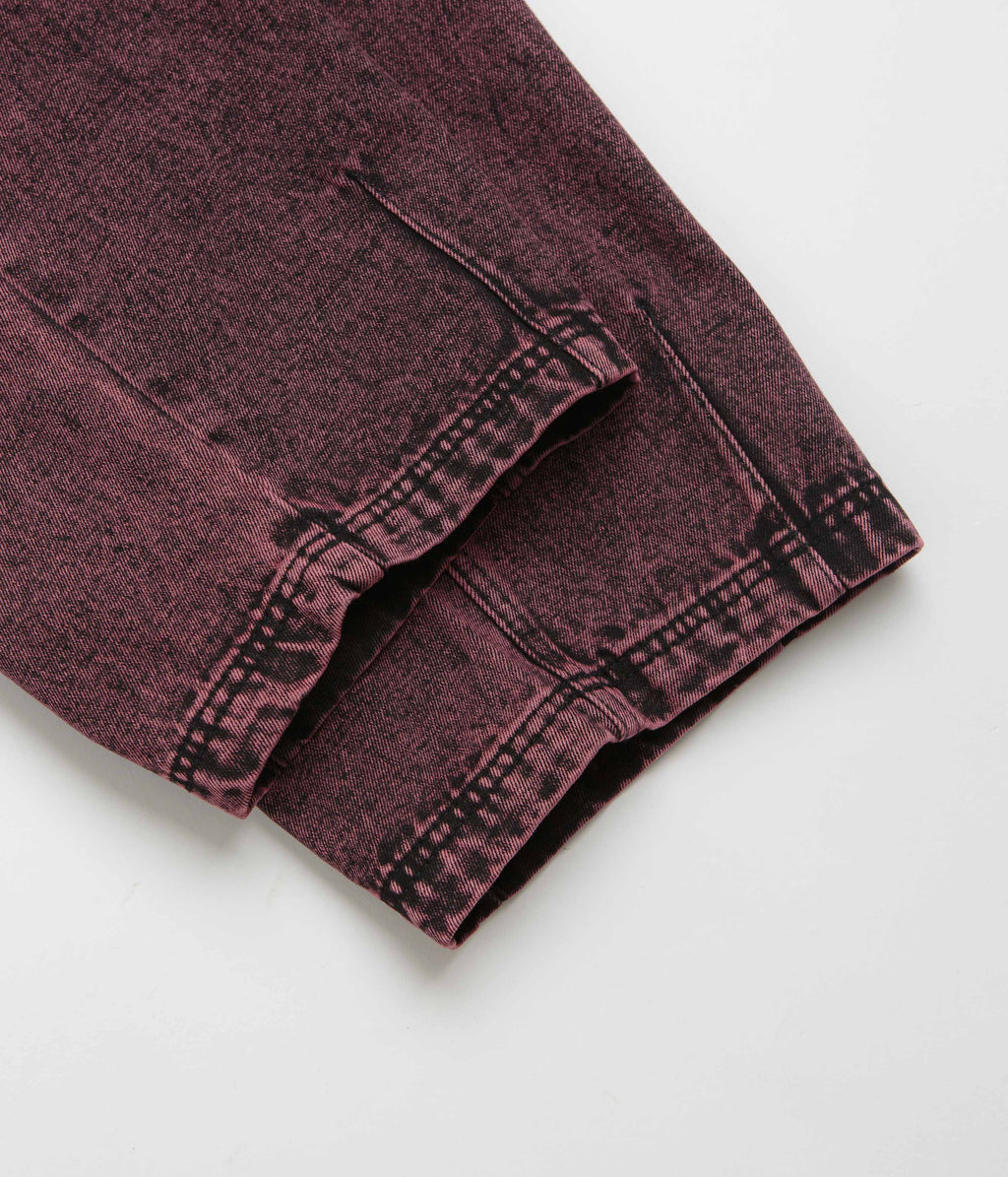 Poetic Collective Denim Balloon Pants - Red Acid Wash
