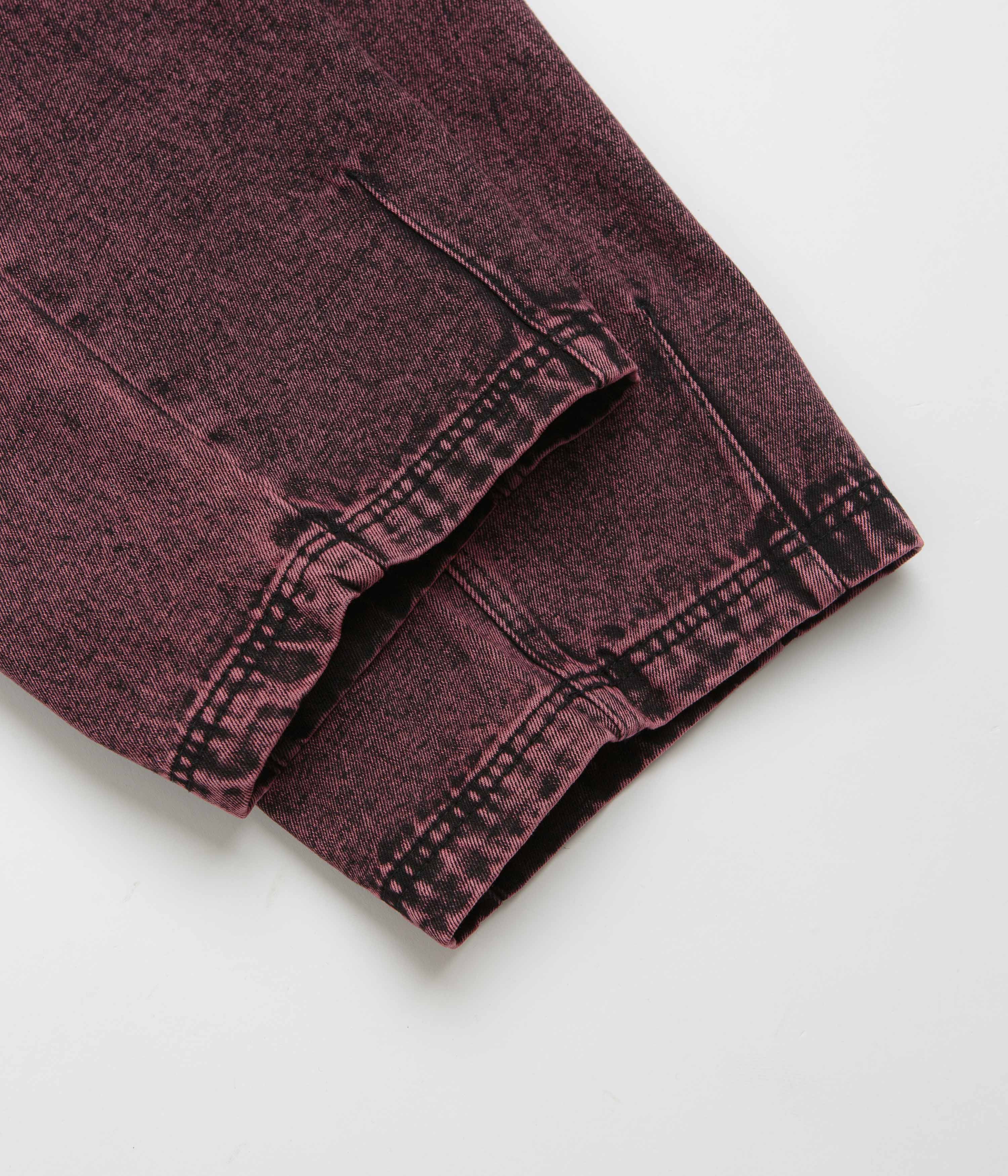 Poetic Collective Denim Balloon Pants - Red Acid Wash