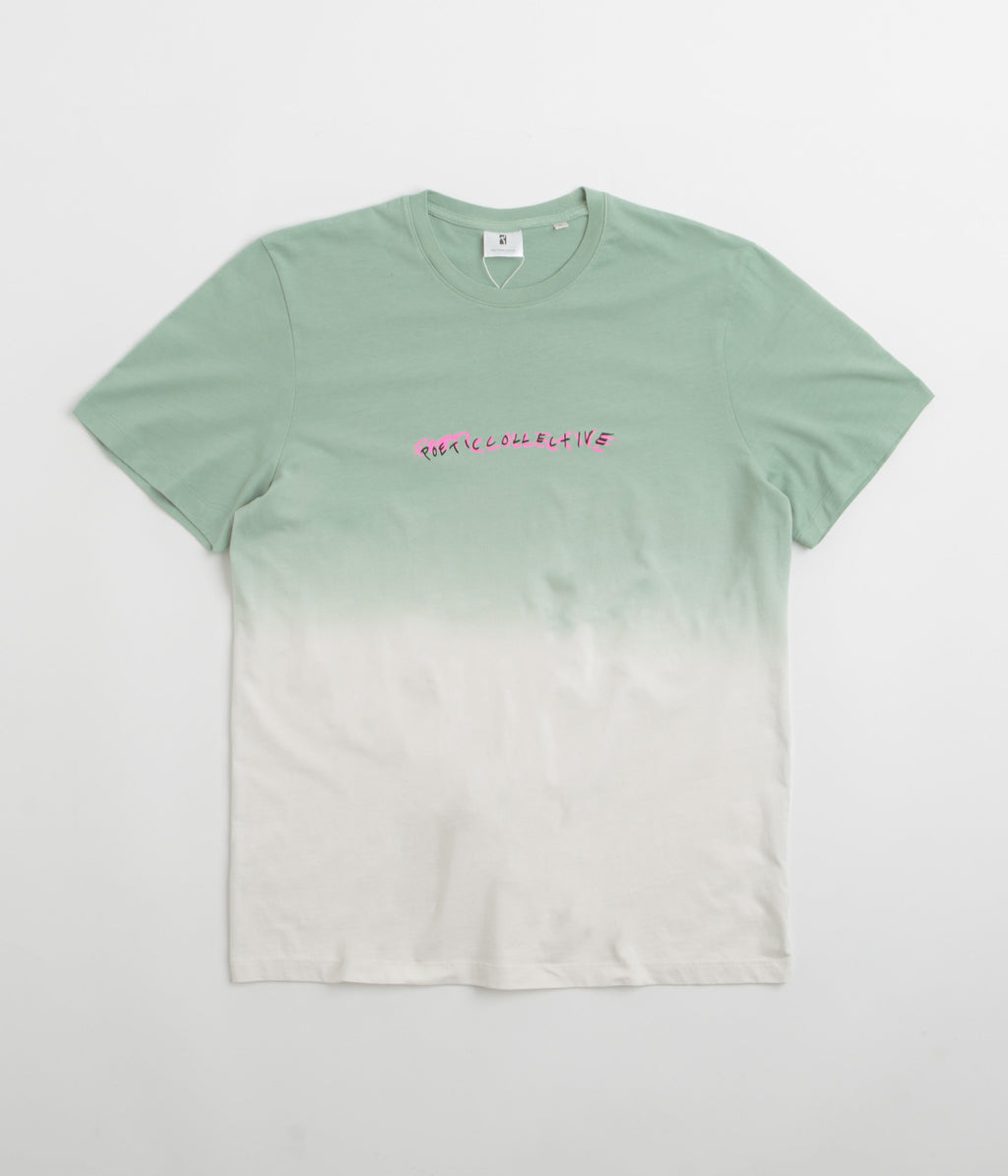 Poetic Collective Tie-Dye T-Shirt - Green / White