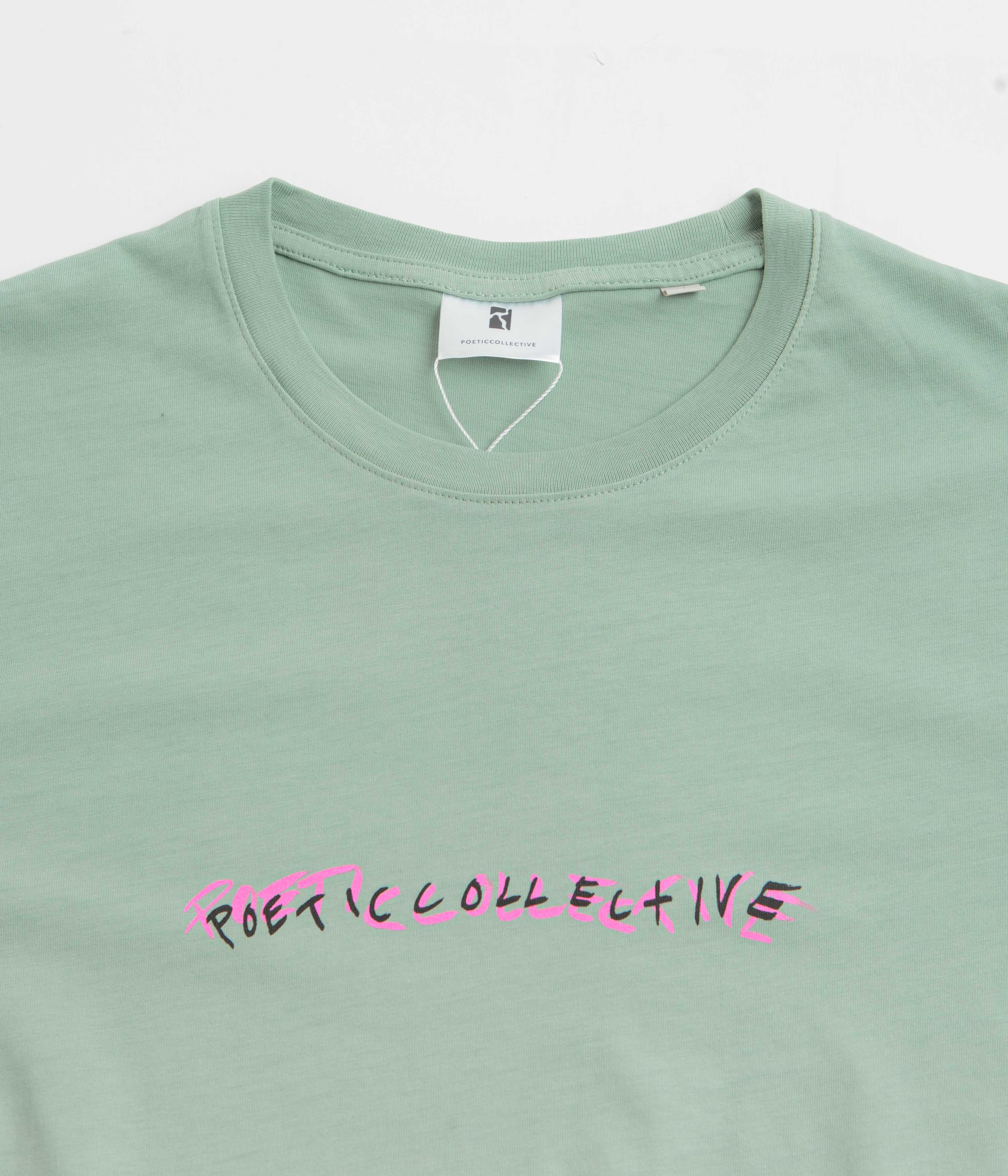 Poetic Collective Tie-Dye T-Shirt - Green / White