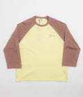 Polar 3/4 Sleeve T-Shirt - Cinnamon / Light Yellow