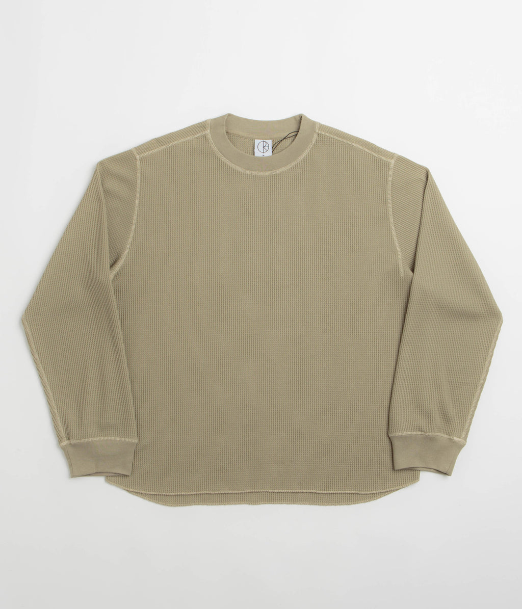 Polar Dylan Long Sleeve T-Shirt - Khaki Green / Taupe