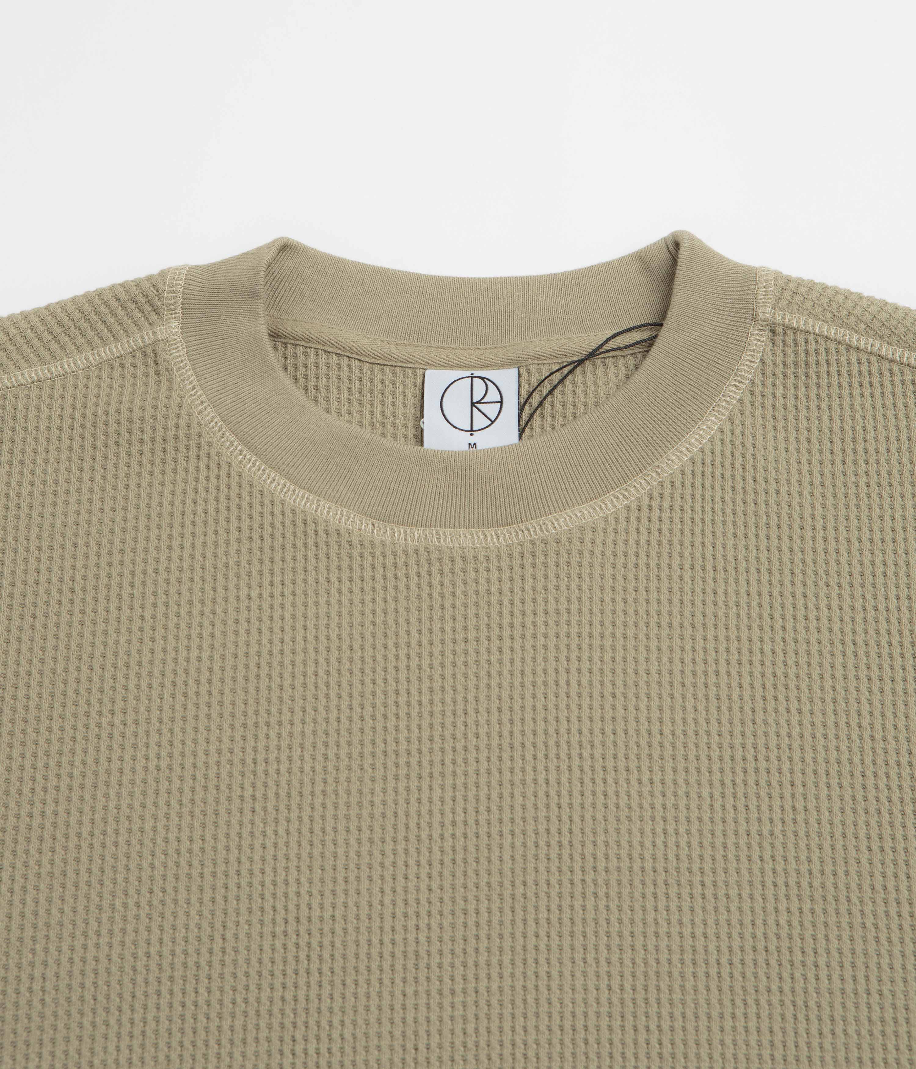 Polar Dylan Long Sleeve T-Shirt - Khaki Green / Taupe