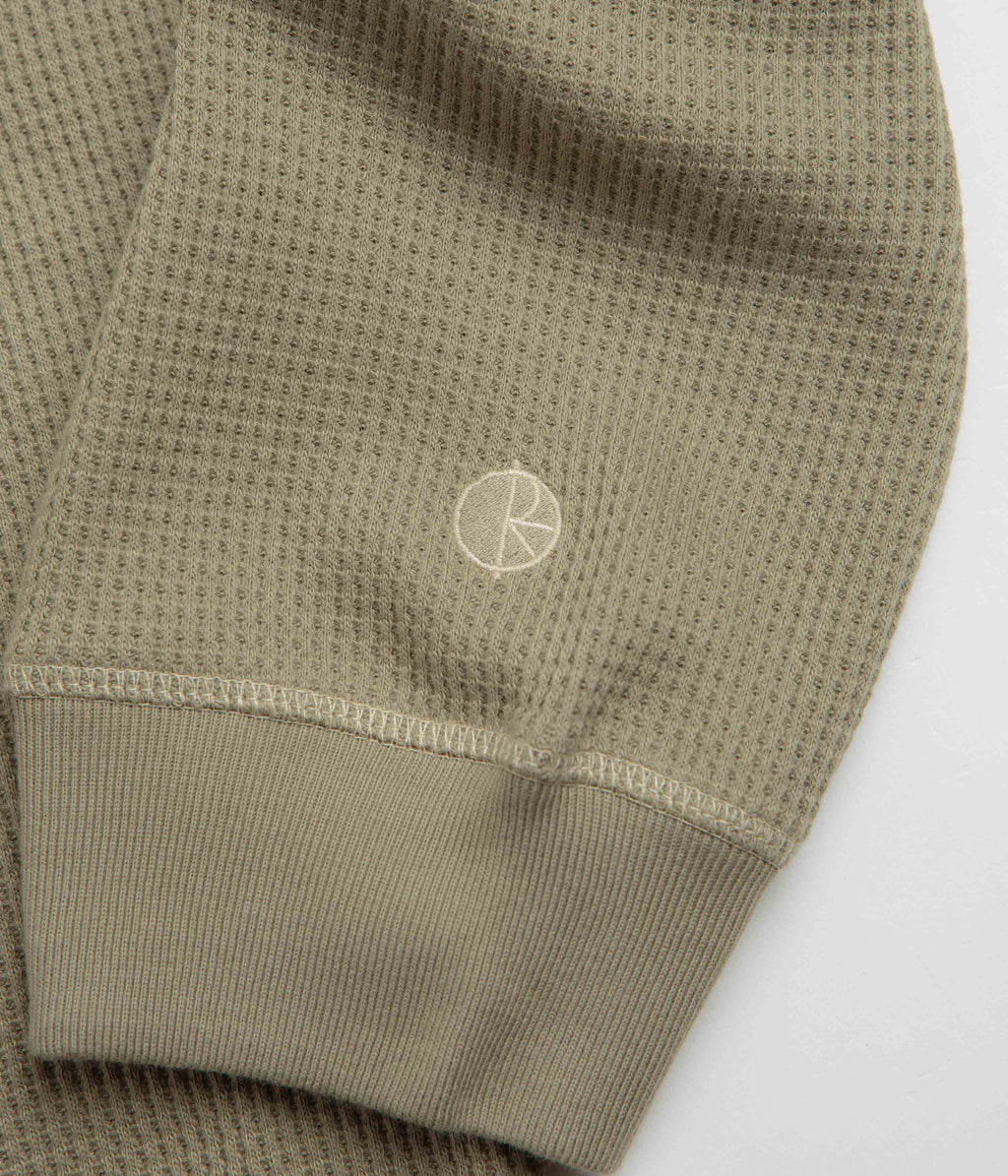 Polar Dylan Long Sleeve T-Shirt - Khaki Green / Taupe