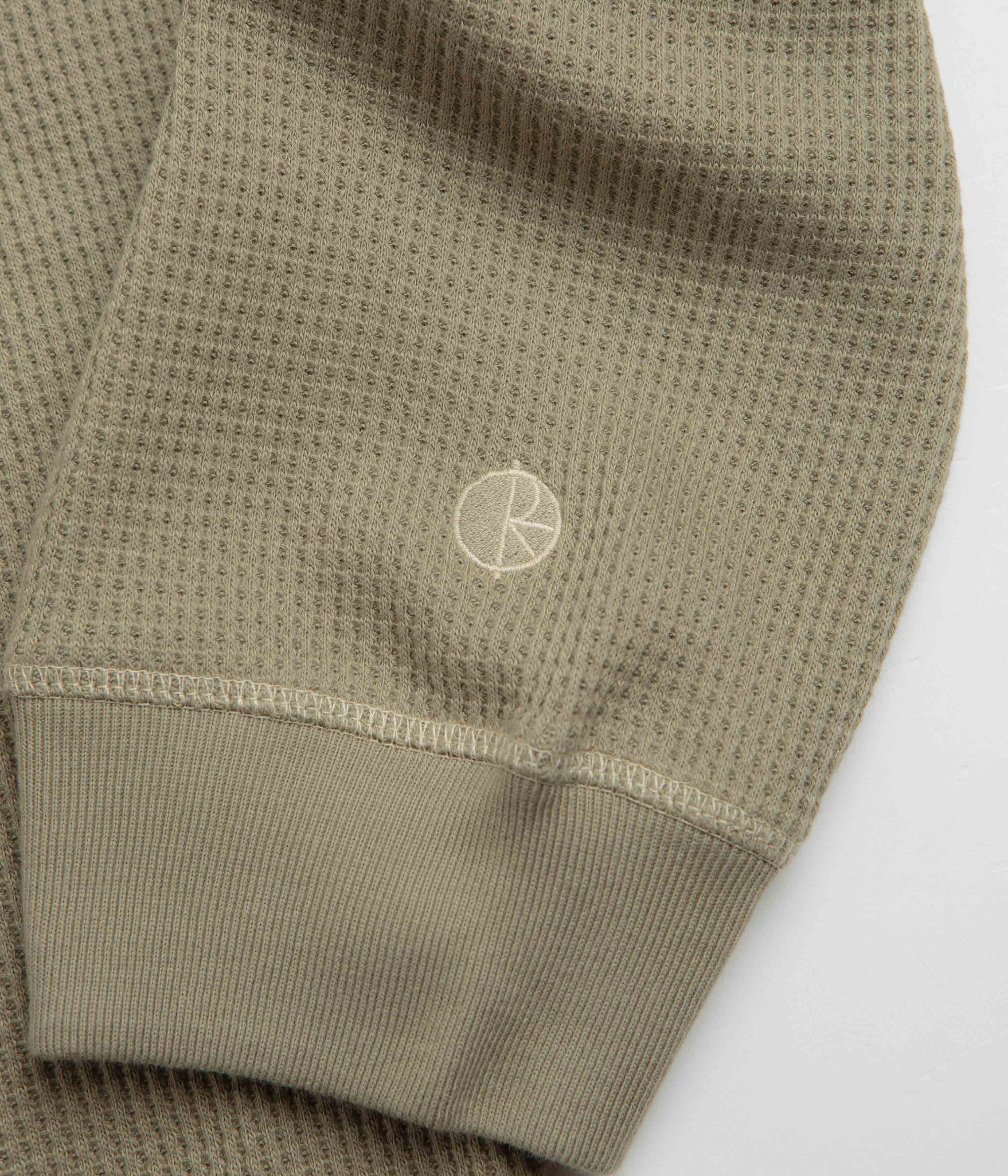 Polar Dylan Long Sleeve T-Shirt - Khaki Green / Taupe