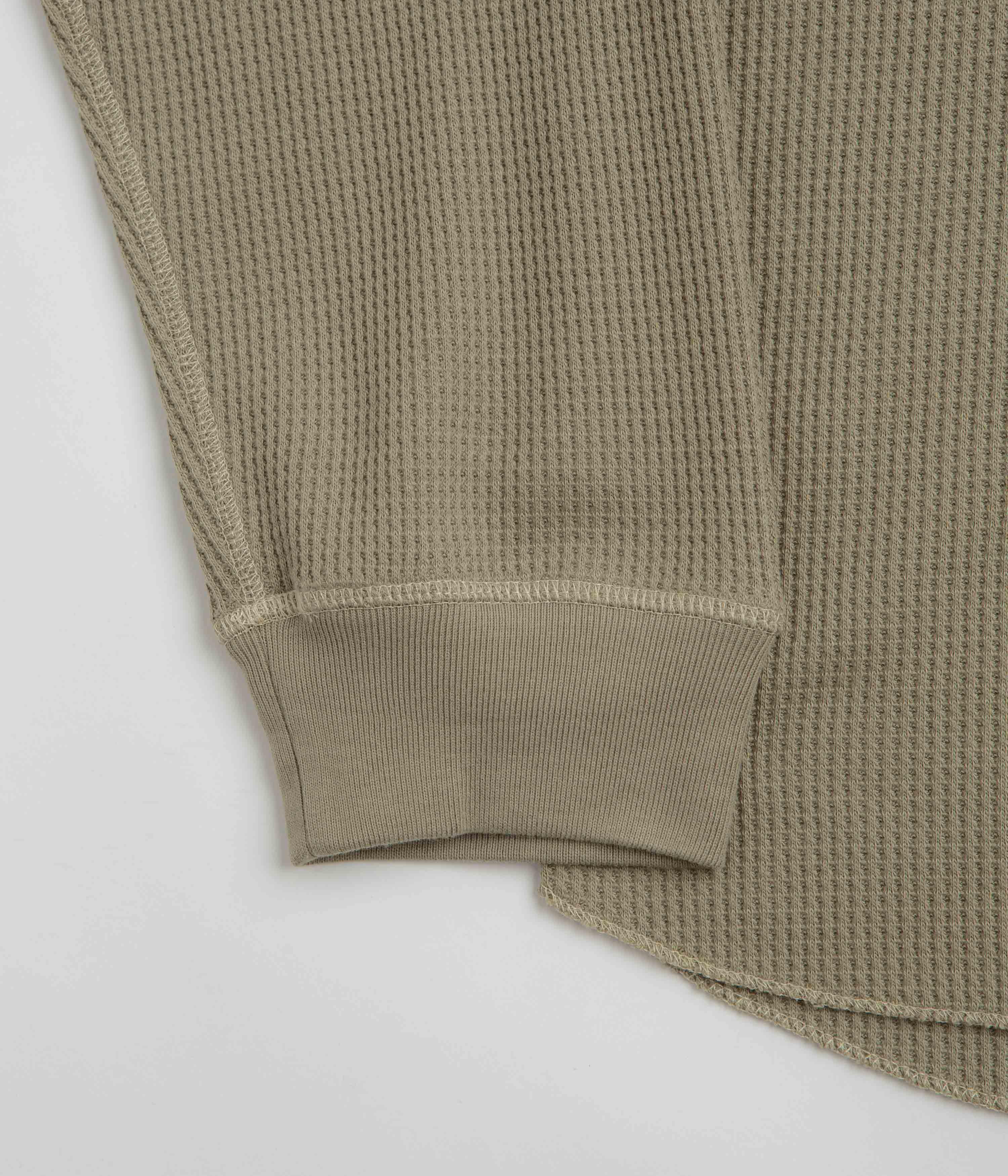 Polar Dylan Long Sleeve T-Shirt - Khaki Green / Taupe