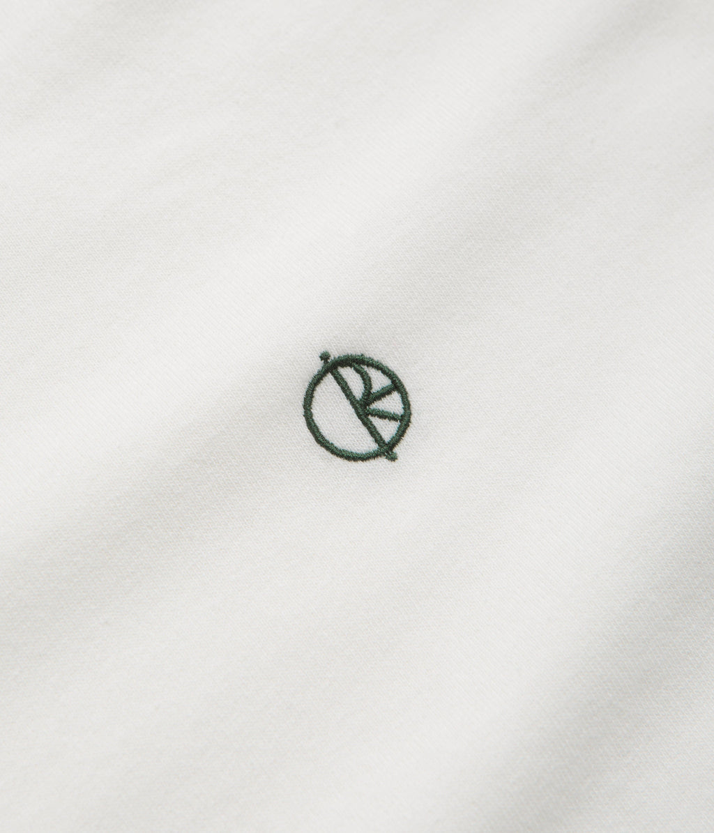Polar Ringer T-Shirt - Cloud White / Dark Green