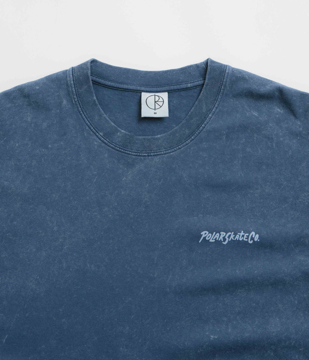 Polar Surf Logo Acid T-Shirt - Dark Blue