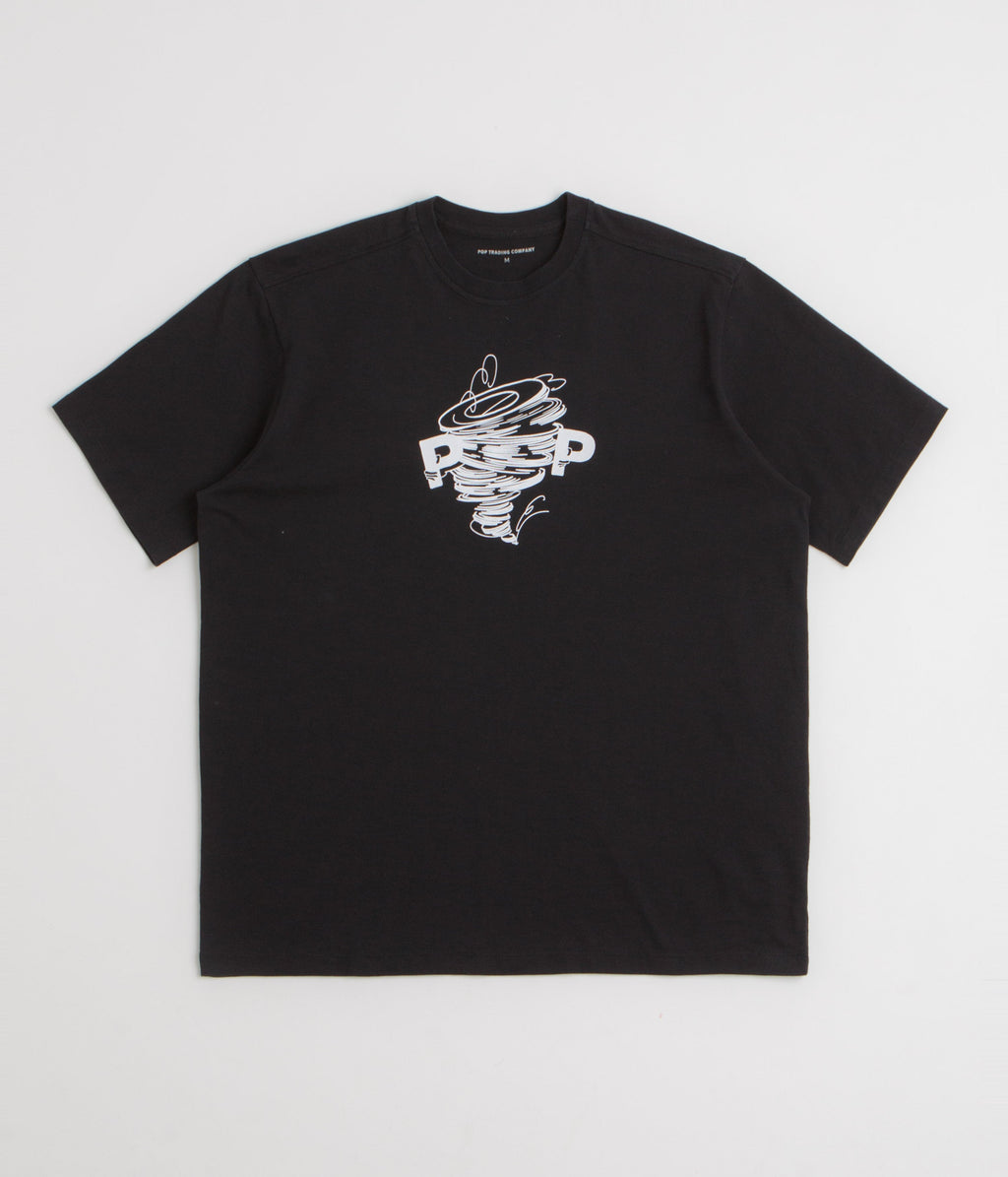 Pop Trading Company Swirl T-Shirt - Black